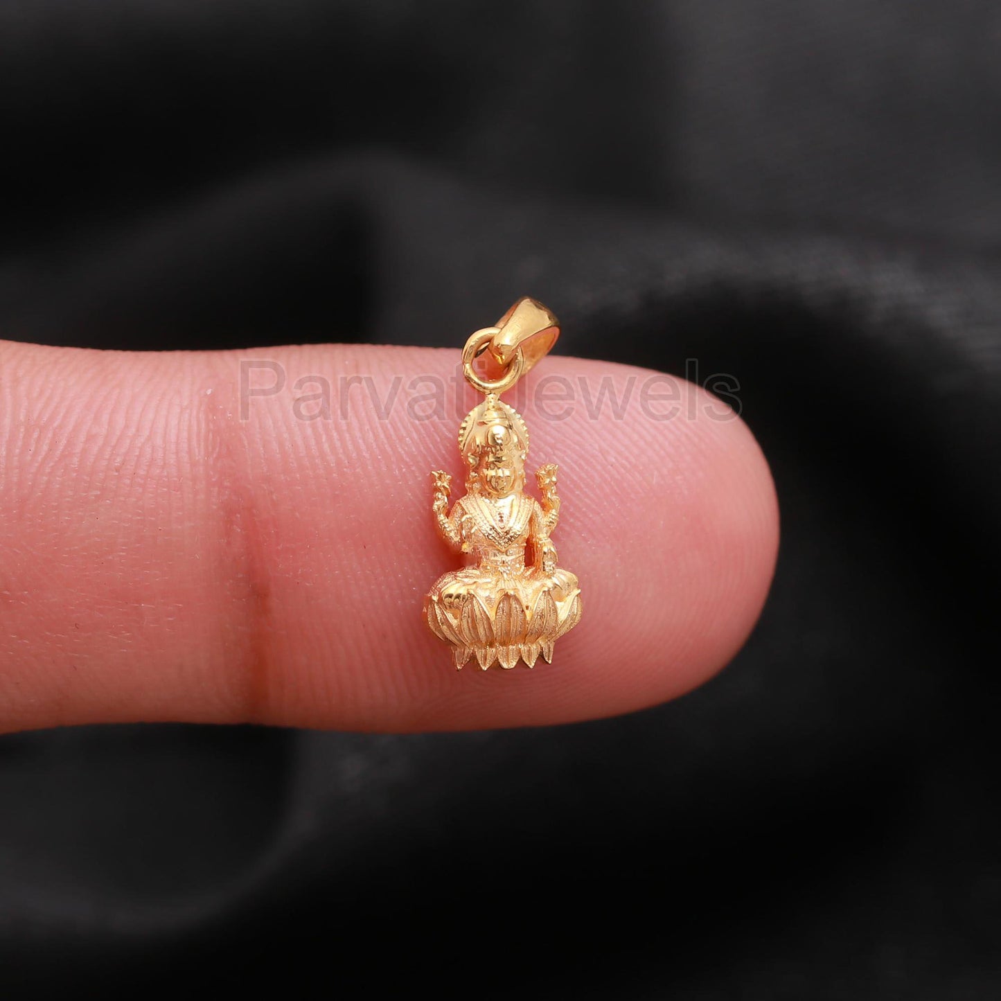 Goddess Laxmi Mother Gold Charm, Gold Charm, 18K Solid Gold Charm, Handmade Charm, Laxmi Mother Gold Charm, Goddess Charm, Gift For Her