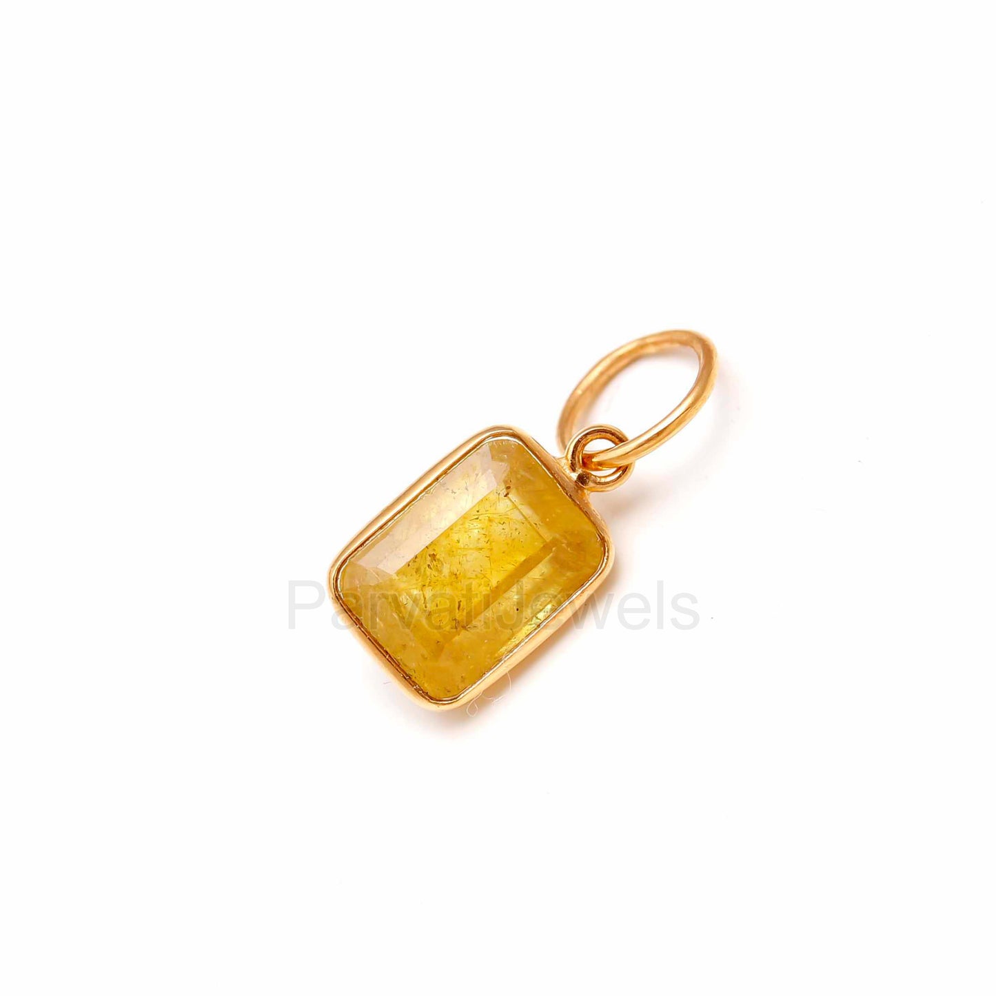 Natural Sapphire Charm, Solid 18k Gold Charm, Gold Charms, Sapphire Charm Pendant, Gold Charm Pendant, Handmade Charm Necklace, Gift For Mom