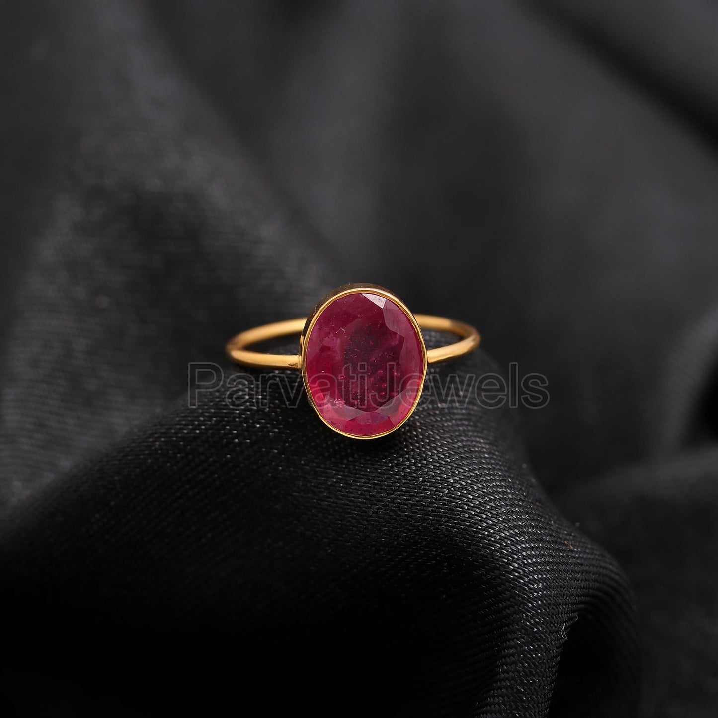 Ruby Ring, Ruby Gold Ring, 18k Solid Gold Ruby Ring, Handmade Gold Ring, Ruby Engagement Ring, Wedding Ruby Ring, Gift for Her