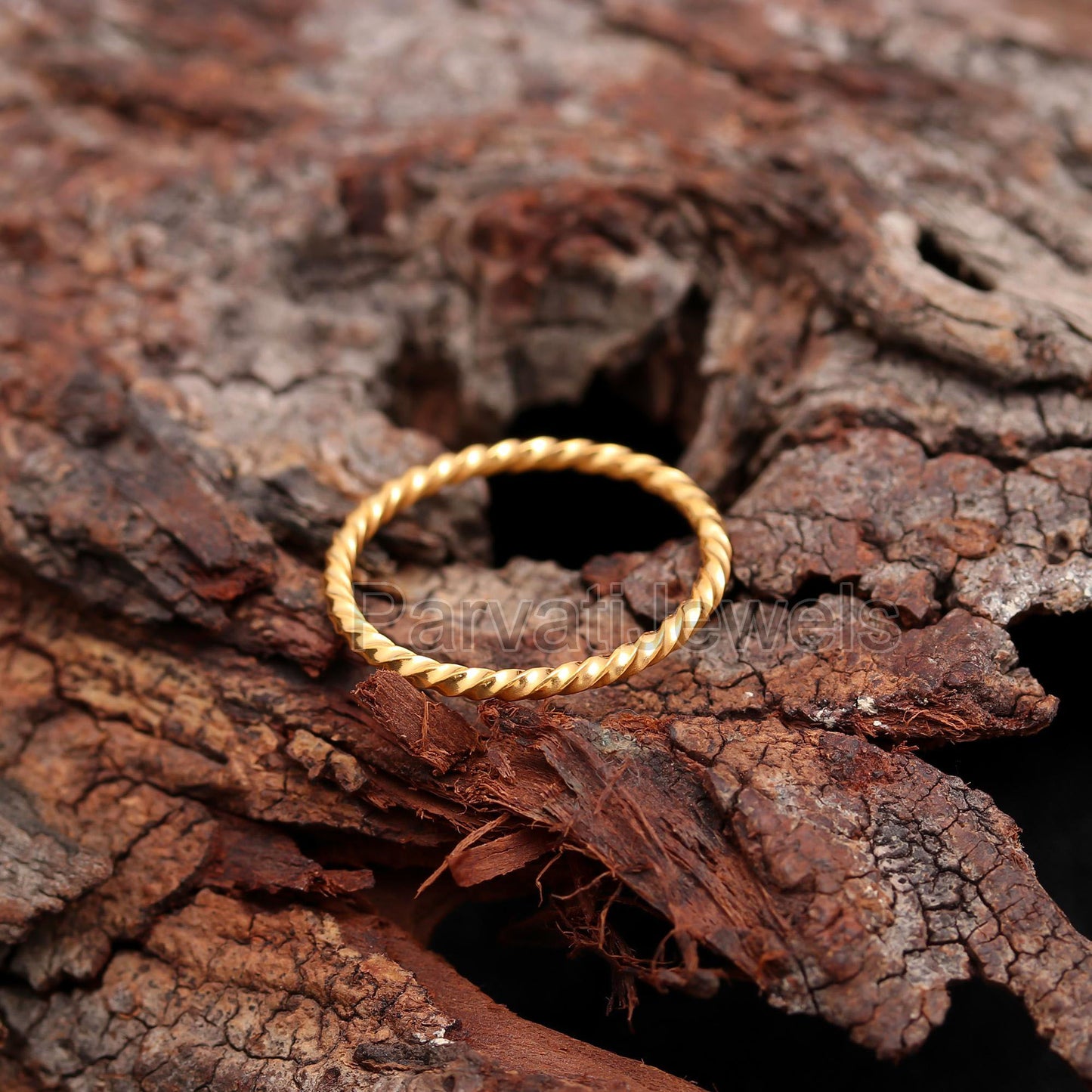 Twisted Wire Band Ring, Gold Ring, 14k, 18k Solid Gold Ring, Handmade Gold Ring, Engagement Ring, Wedding Gold Ring, Gift for her,