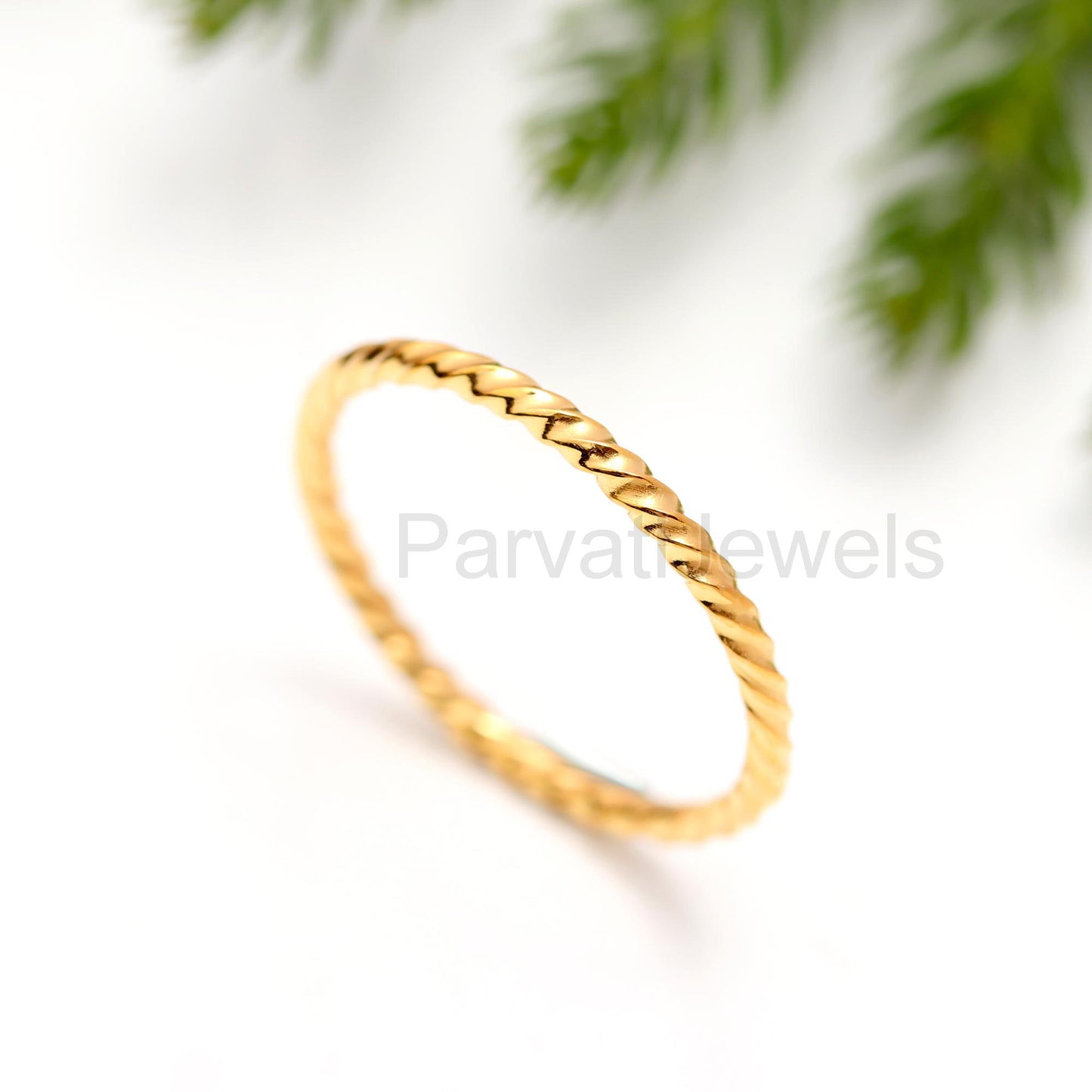 Twisted Wire Band Ring, Gold Ring, 14k, 18k Solid Gold Ring, Handmade Gold Ring, Engagement Ring, Wedding Gold Ring, Gift for her,