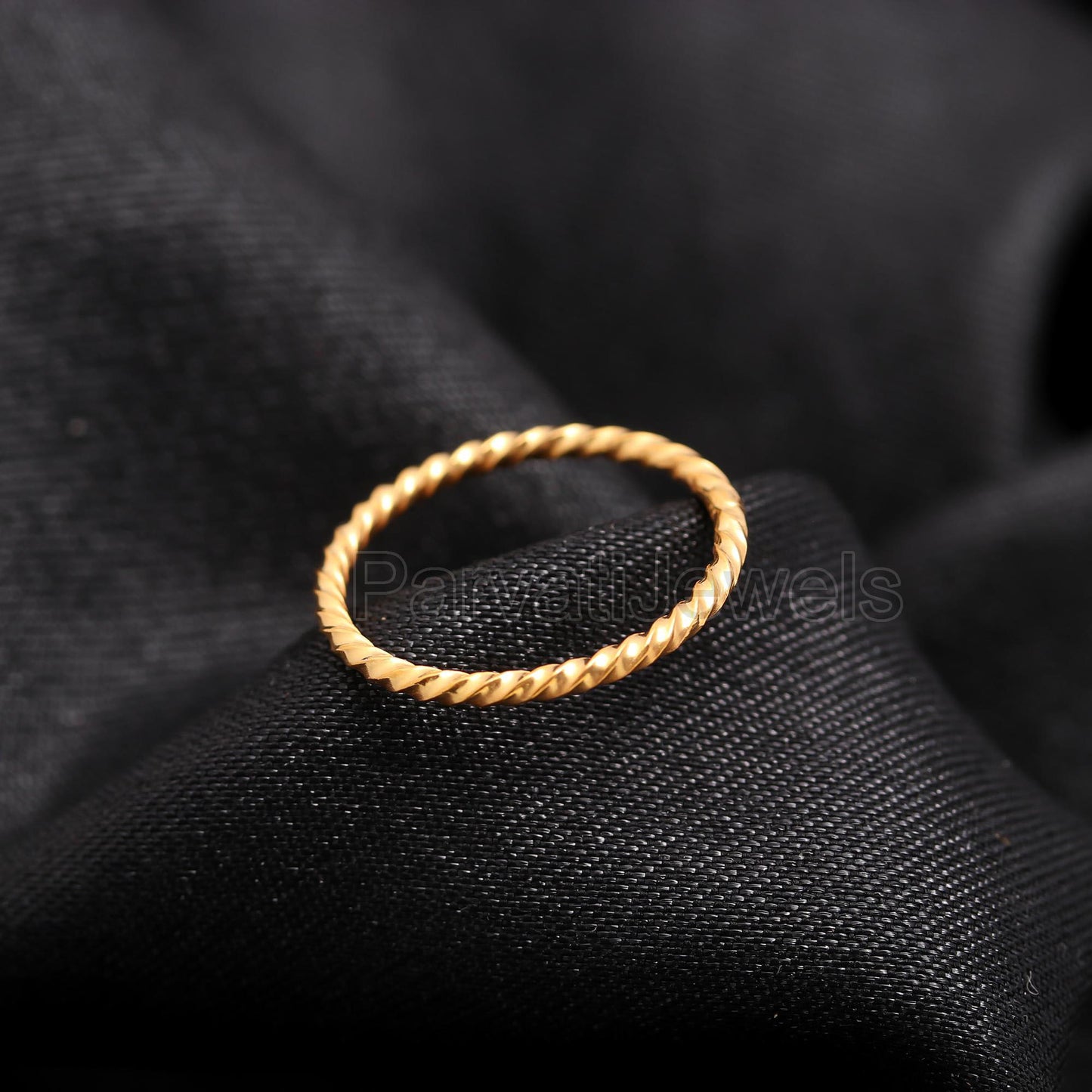 Twisted Wire Band Ring, Gold Ring, 14k, 18k Solid Gold Ring, Handmade Gold Ring, Engagement Ring, Wedding Gold Ring, Gift for her,