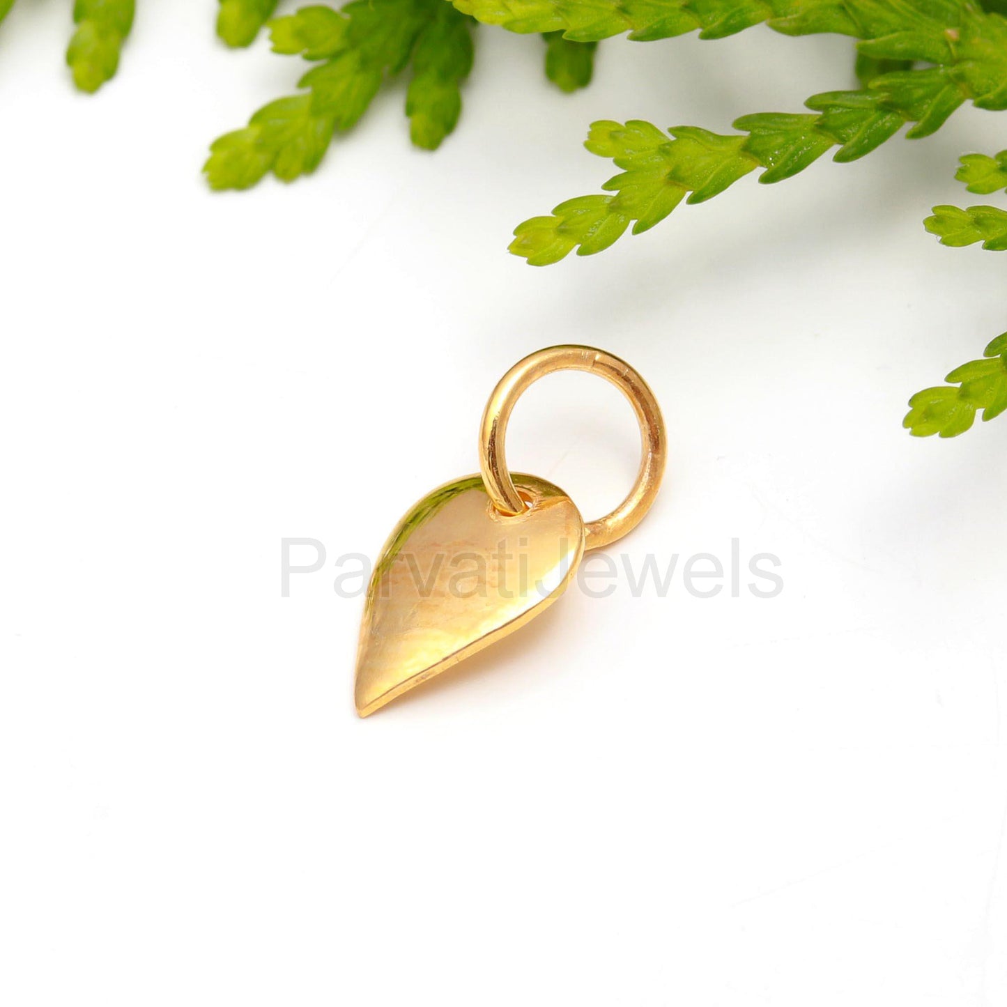 Solid 18k Gold Plain Charm, Heart Shape Charm, Gold Heart Charm, Plain Dainty Pendant, Handmade Gold Charm, Gold Charm, Gift For Her Charms