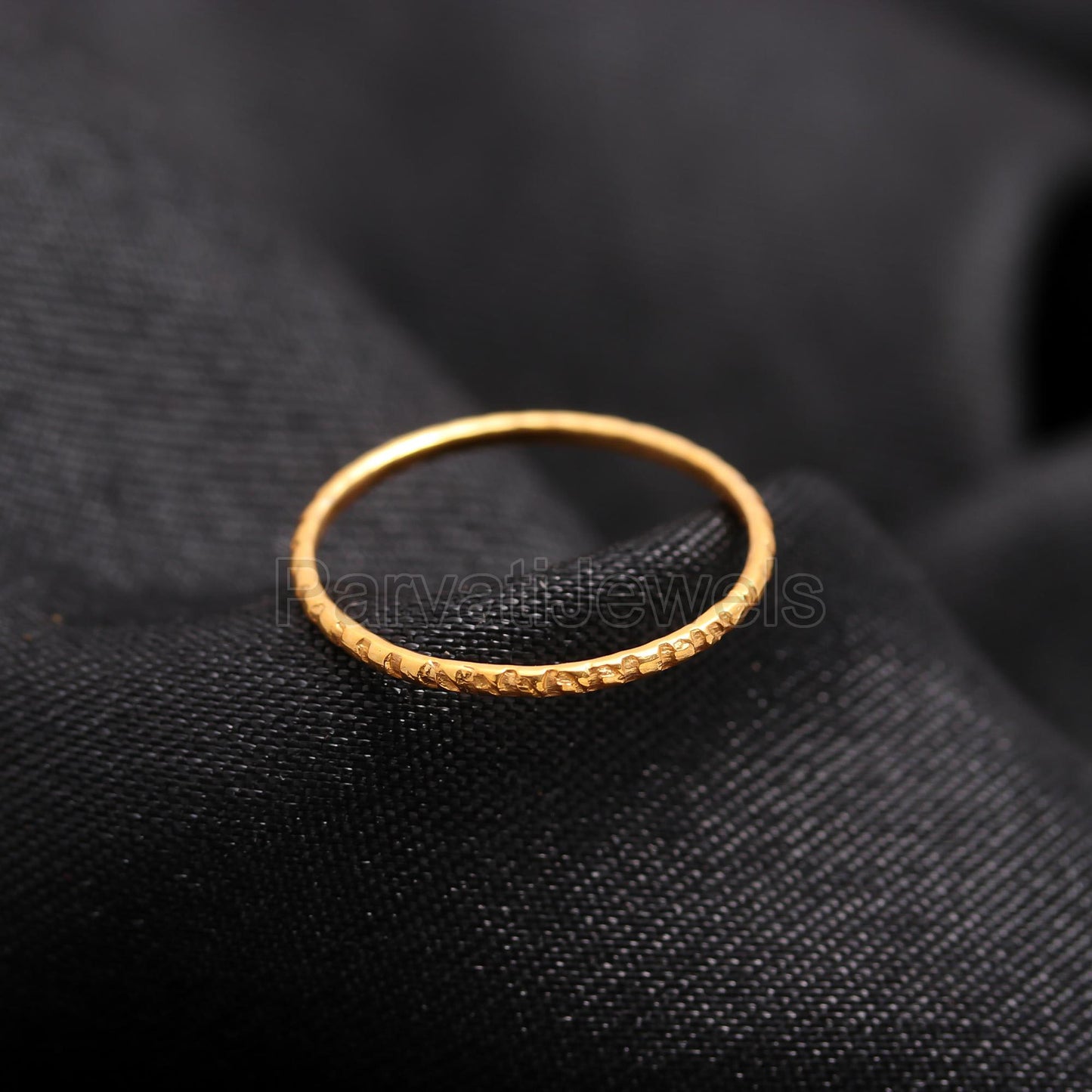 Elegant Hammered Finish Gold Wedding Ring, 14k, 18k Solid Gold Ring, Handmade Gold Ring, Engagement Ring, Wedding Gold Ring, Gift for her,