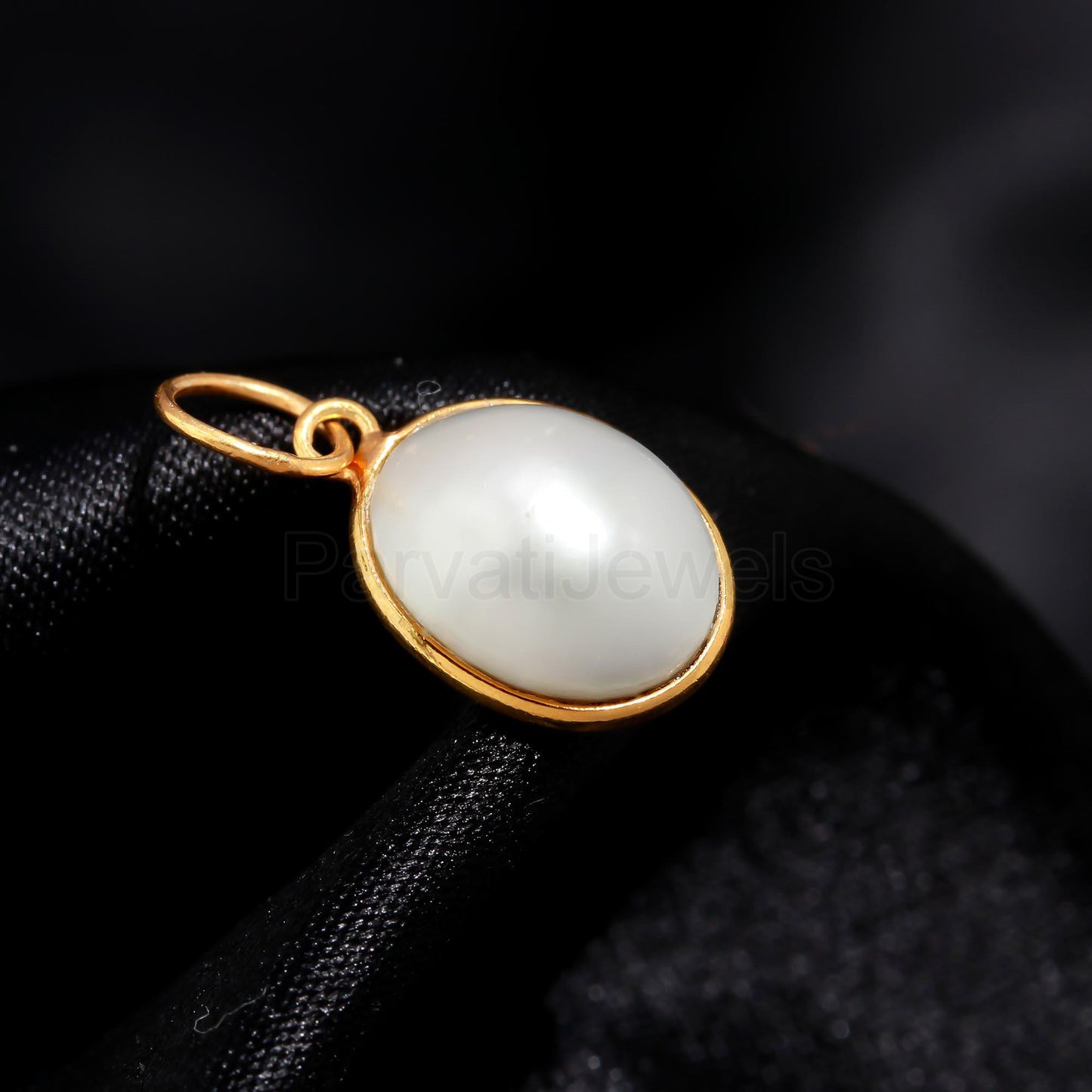 Natural Fresh Water Pearl Charm, 18k Solid Gold Charm, Pearl Charm Necklace, Pearl Charm Pendant, June Birthstone Charm, Handmade Gold Charm