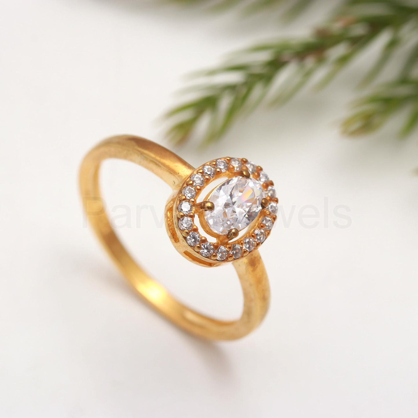 Natural Moissanite Gold Ring, 14K Solid Gold Ring, Moissanite Gold Ring, Wedding Gift, Handmade Ring, Gift for her, Gold Jewelry