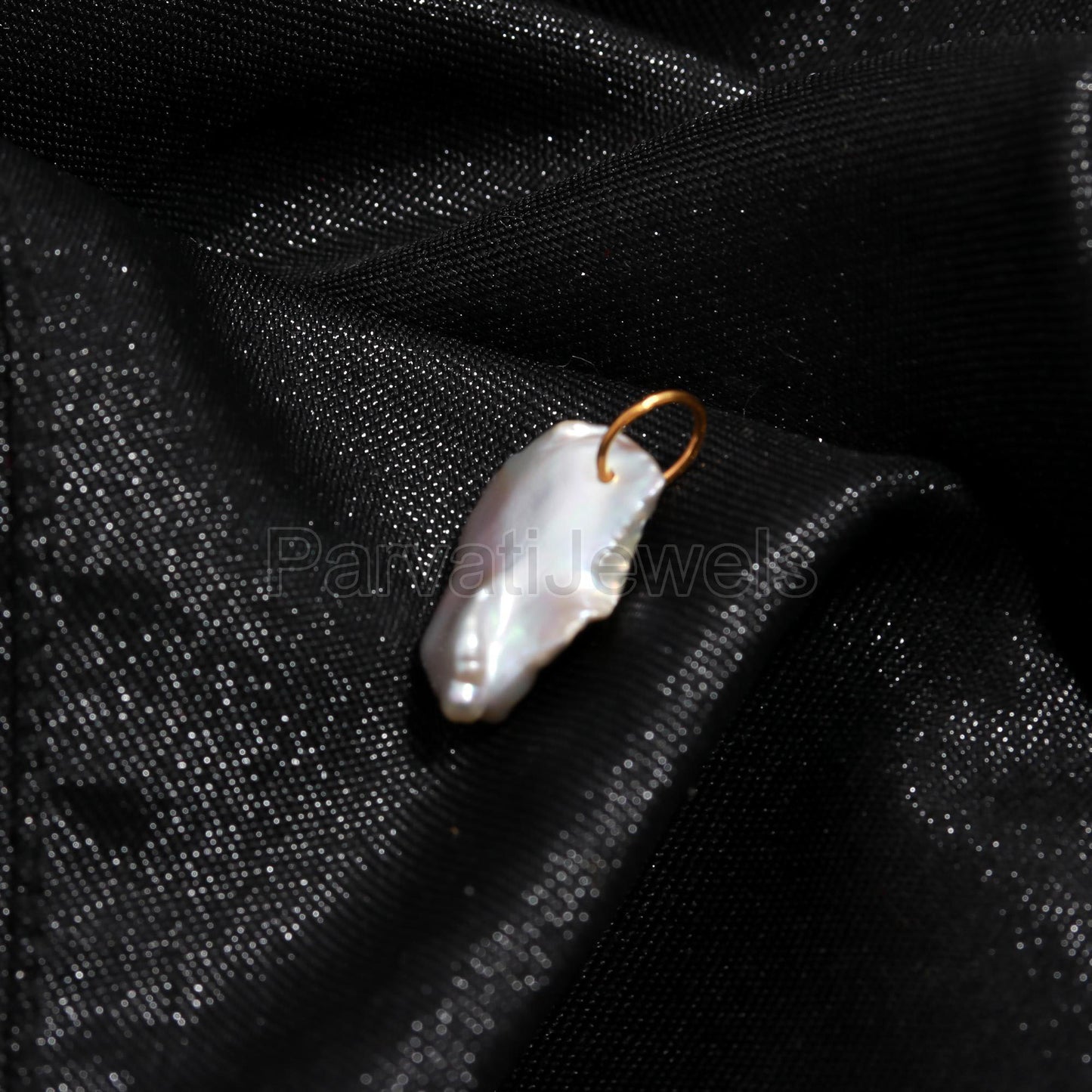 Natural Fresh Water Pearl Charm, 18k Solid Gold Charm, Pearl Gold Charm, Gold Charm, Pearl Charm Necklace, Charm Pendant, Gift for her