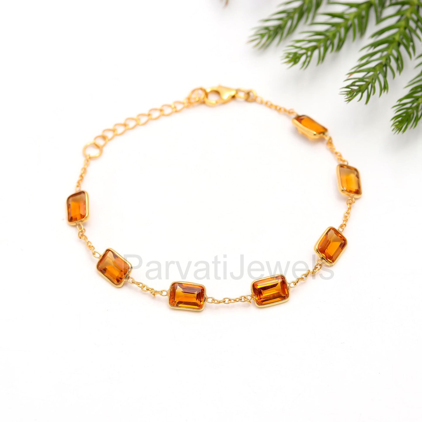 Natural Citrine Bracelet, 18k Solid Gold Bracelet, Handmade Bracelets, Citrine Bracelet, Gold Bracelet, Gift for her, Citrine Gold Bracelet