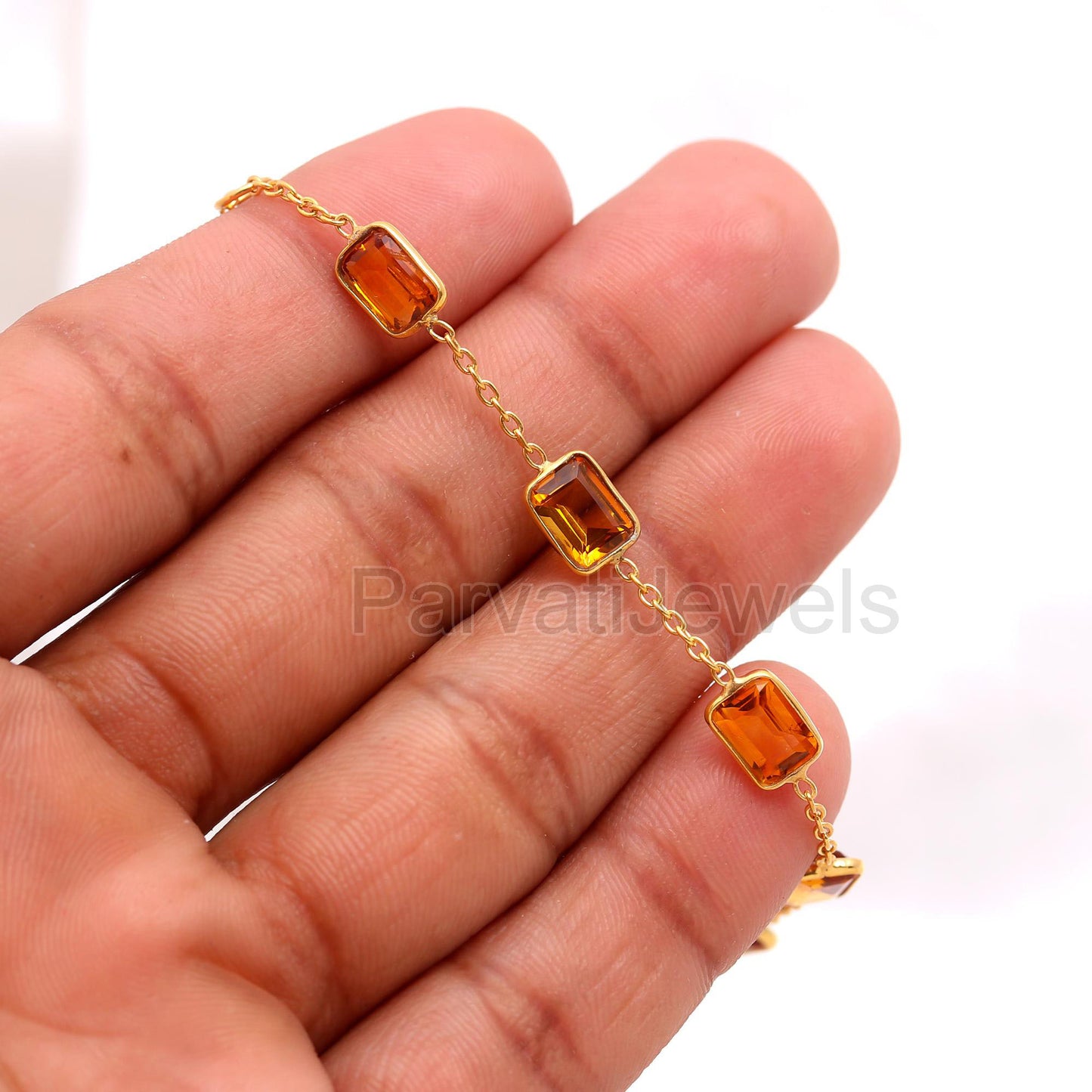 Natural Citrine Bracelet, 18k Solid Gold Bracelet, Handmade Bracelets, Citrine Bracelet, Gold Bracelet, Gift for her, Citrine Gold Bracelet