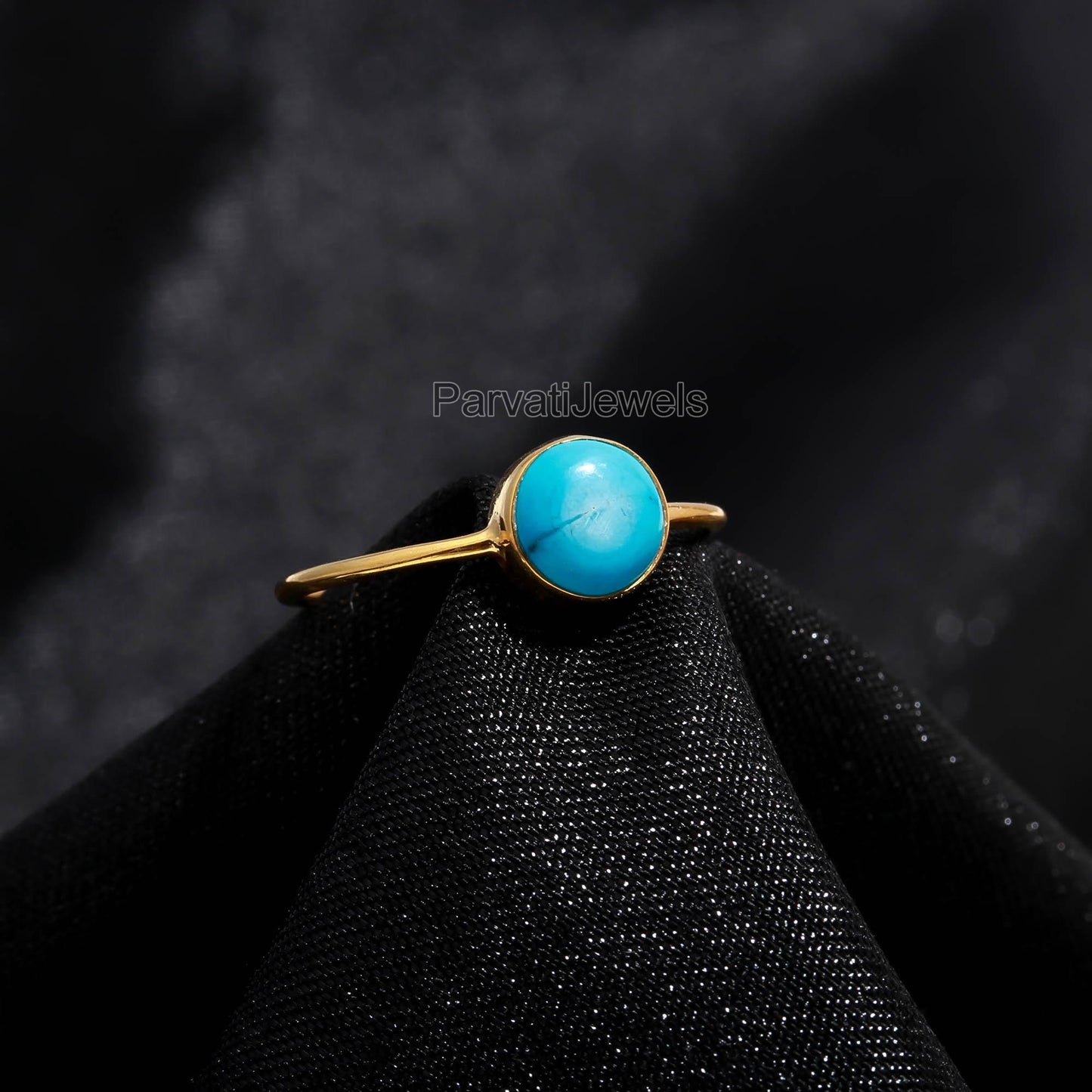 Natural Sleeping Beauty Turquoise Gold Ring, 18K Solid Gold Ring, Turquoise Gold Ring, Dainty Gold Ring, Handmade Gold Ring, Gift for her