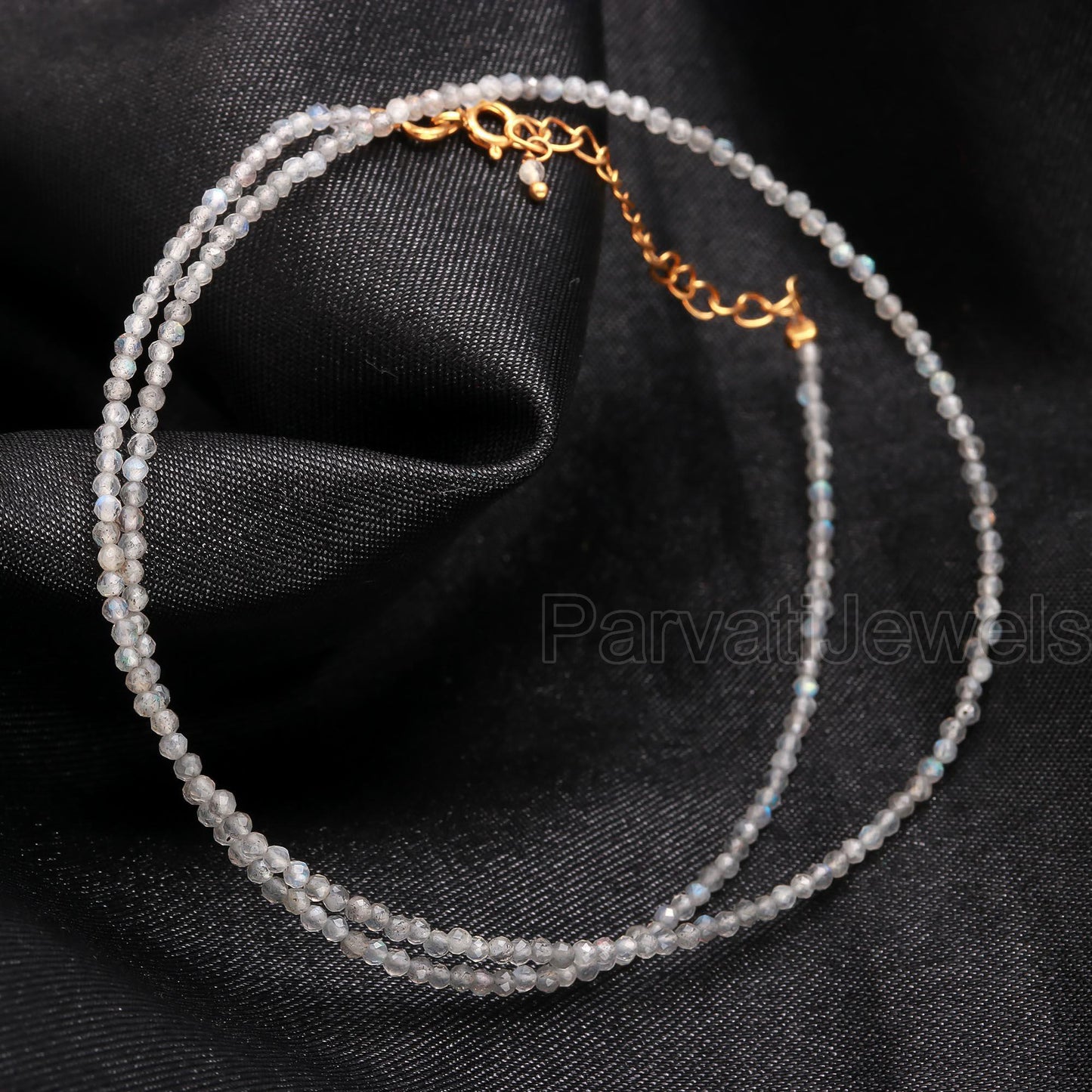 AA Natural Labradorite Necklace, 18k Solid Gold Necklace, Gold Chain Necklace, Gold Necklace, Blue Labradorite Necklace, Gold Necklace,