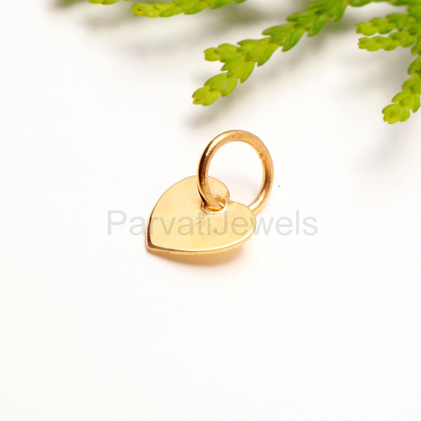 Solid 18k Gold Plain Charm, Heart Shape Charm, Gold Heart Charm, Plain Dainty Pendant, Handmade Gold Charm, Gold Charm, Gift For Gold Charms