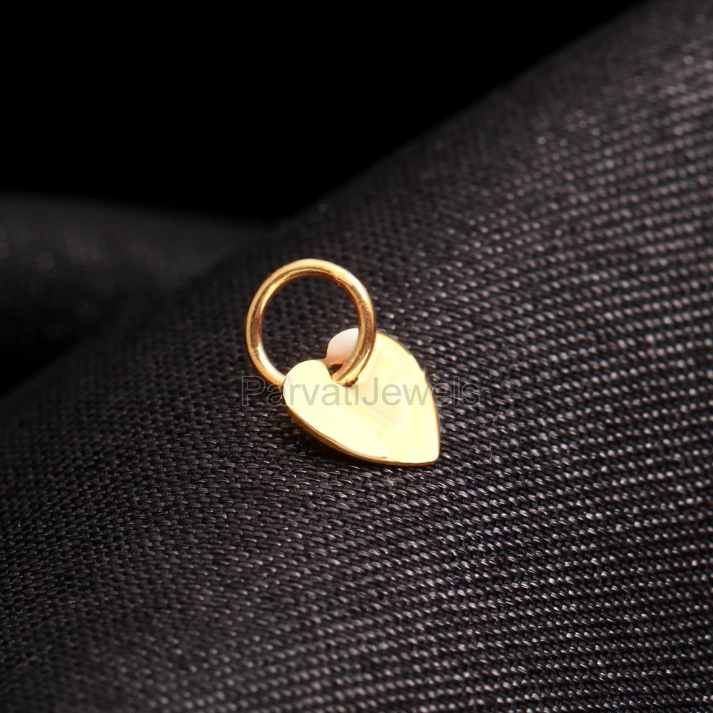 Solid 18k Gold Plain Charm, Heart Shape Charm, Gold Heart Charm, Plain Dainty Pendant, Handmade Gold Charm, Gold Charm, Gift For Gold Charms