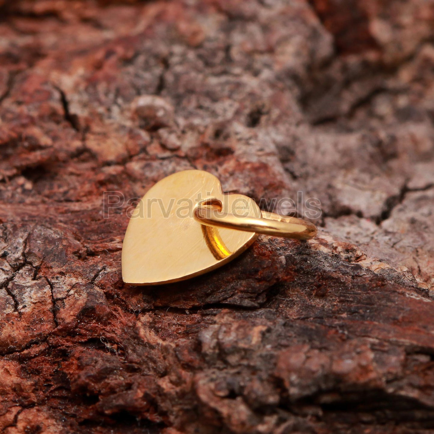 Solid 18k Gold Plain Charm, Heart Shape Charm, Gold Heart Charm, Plain Dainty Pendant, Handmade Gold Charm, Gold Charm, Gift For Gold Charms