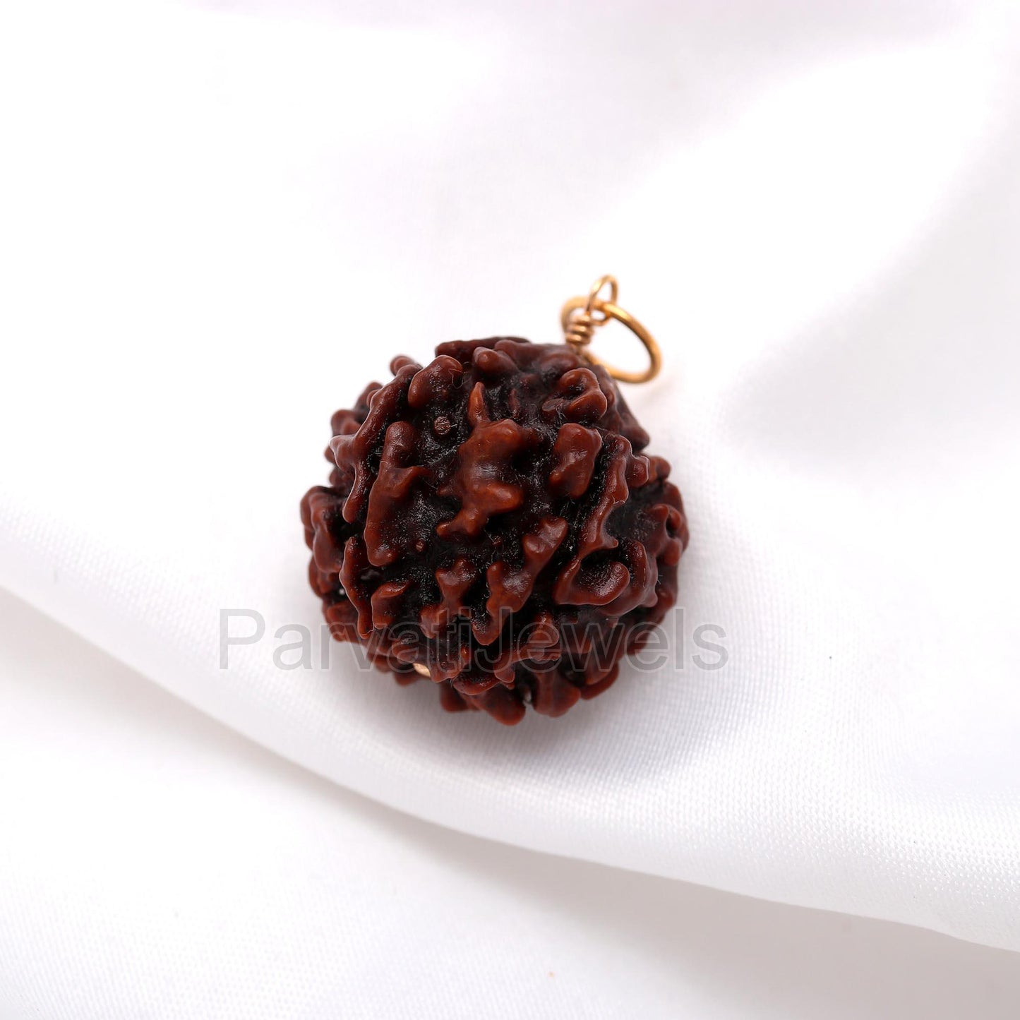 Natural Six Face Rudraksha Charm, Solid 18k Gold Charm, Gold Charm Pendant, Ruhdrasha Charm Pendant, Charm Necklace, Handmade Gold Charm,