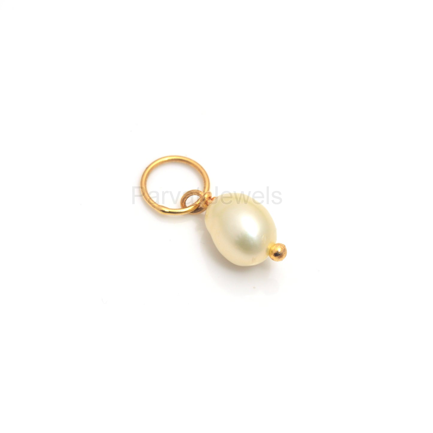 Natural Fresh Water Pearl Charm, 18k Solid Gold Charm Pendant, Pearl Charm Necklace, Pearl Charm Pendant, Handmade Gold Charm, Gift For Her