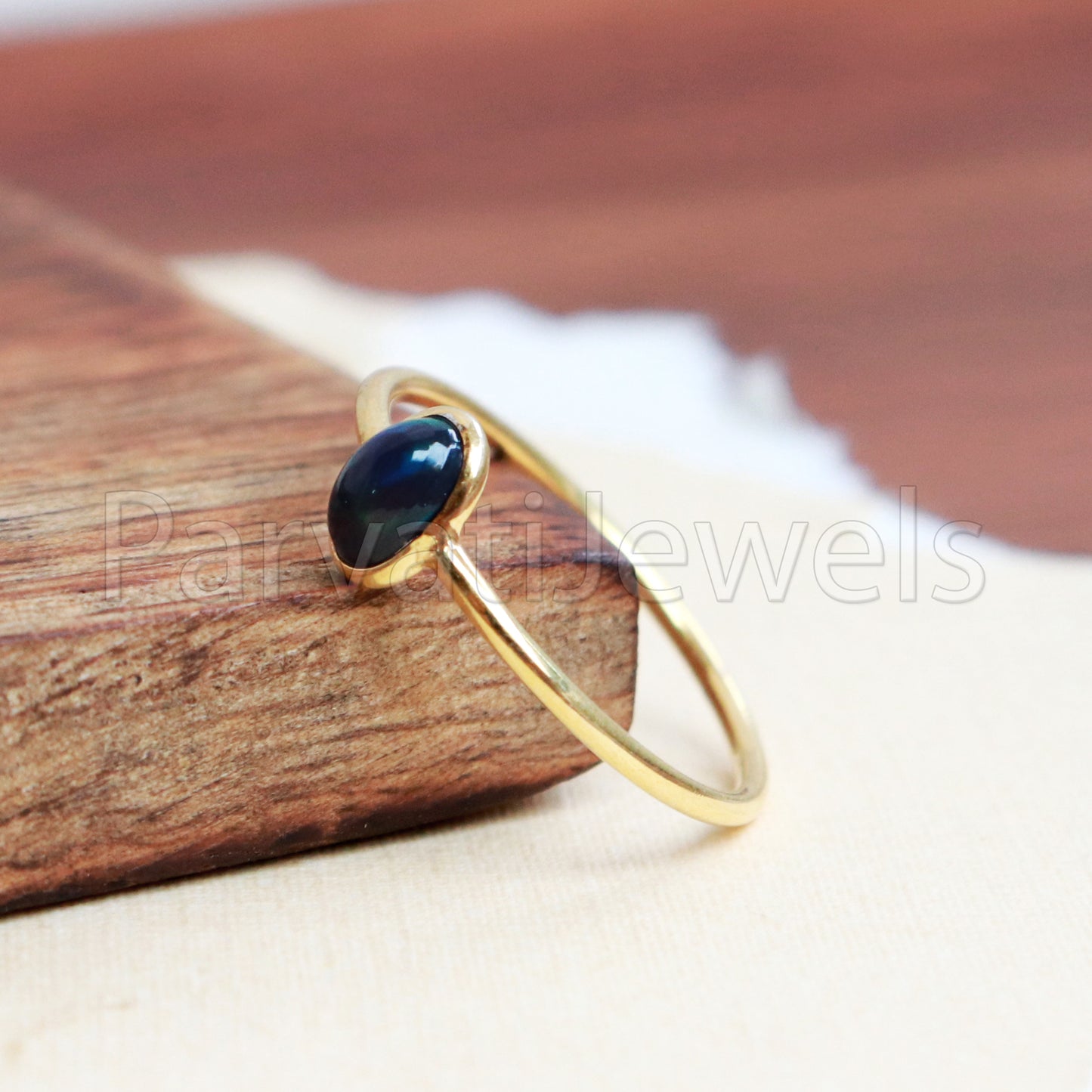 Natural Chalama Opal Ring, Chalama Opal Gold Ring, 18k Solid Gold Ring, Handmade Gold Ring, Engagement Ring, Wedding Ring, Gift for Her