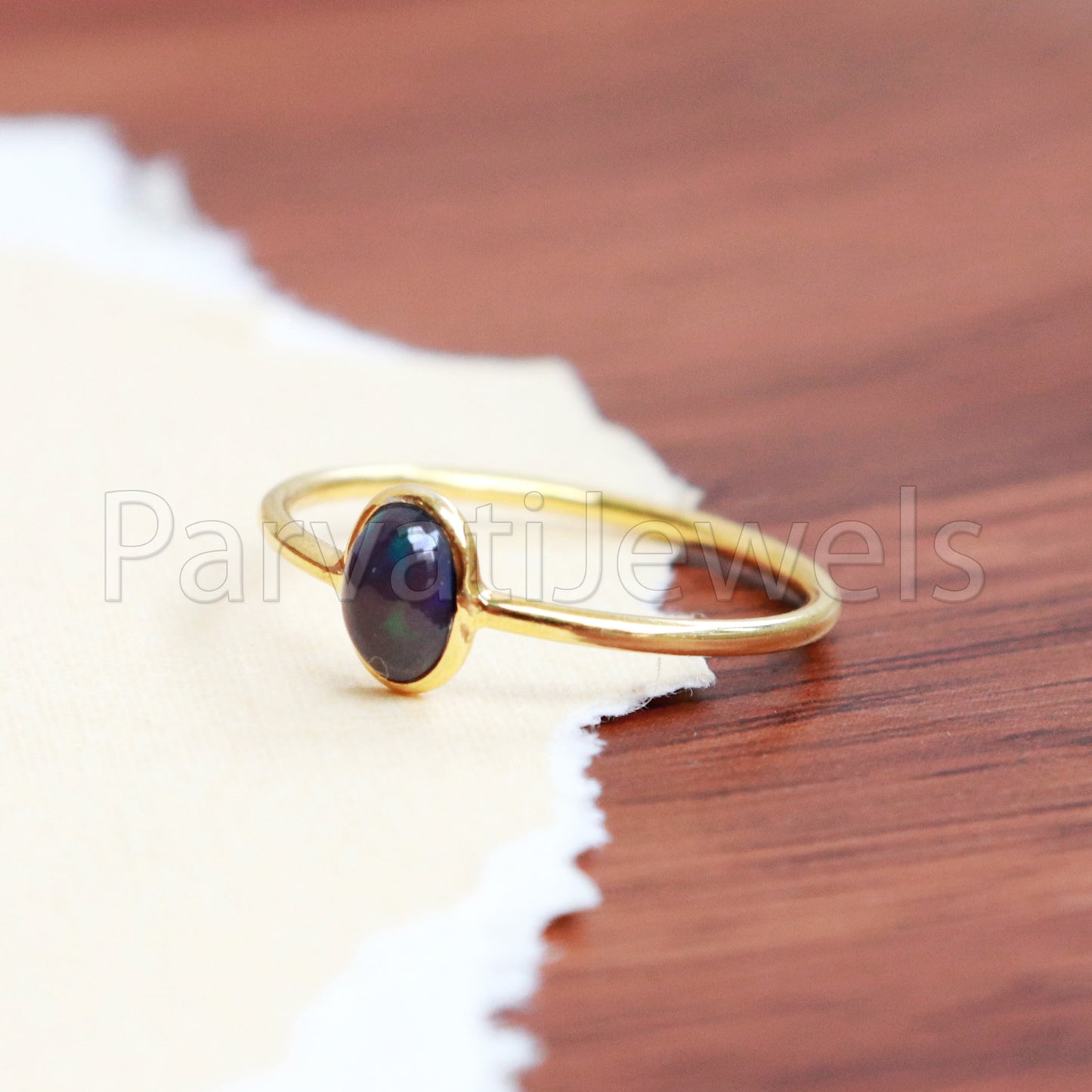 Natural Chalama Opal Ring, Chalama Opal Gold Ring, 18k Solid Gold Ring, Handmade Gold Ring, Engagement Ring, Wedding Ring, Gift for Her