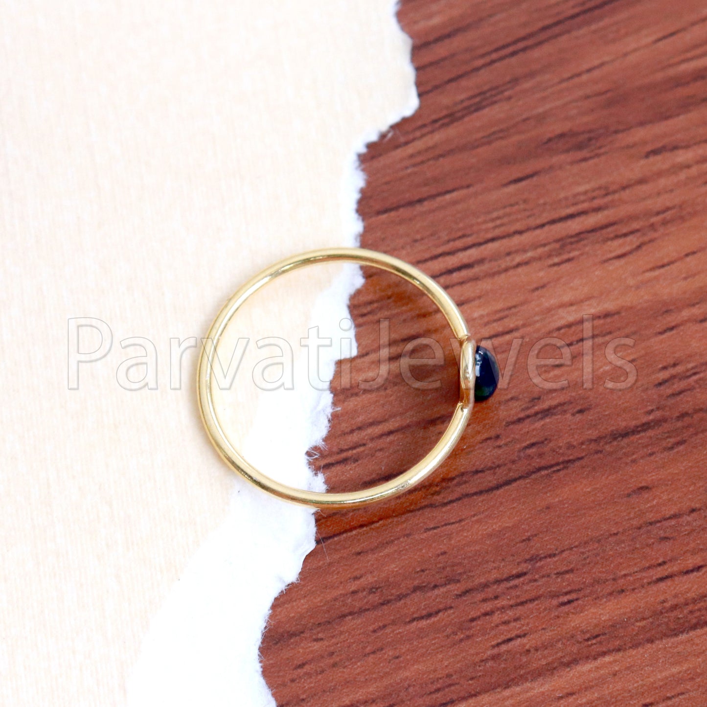 Natural Chalama Opal Ring, Chalama Opal Gold Ring, 18k Solid Gold Ring, Handmade Gold Ring, Engagement Ring, Wedding Ring, Gift for Her