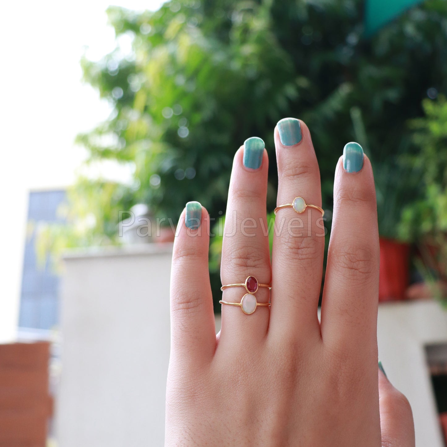 Natural Ethiopian Opal Ring, Ethiopian Opal Gold Ring, 18k Solid Gold Ring, Handmade Gold Ring, Engagement Ring, Wedding Ring, Gift for Her
