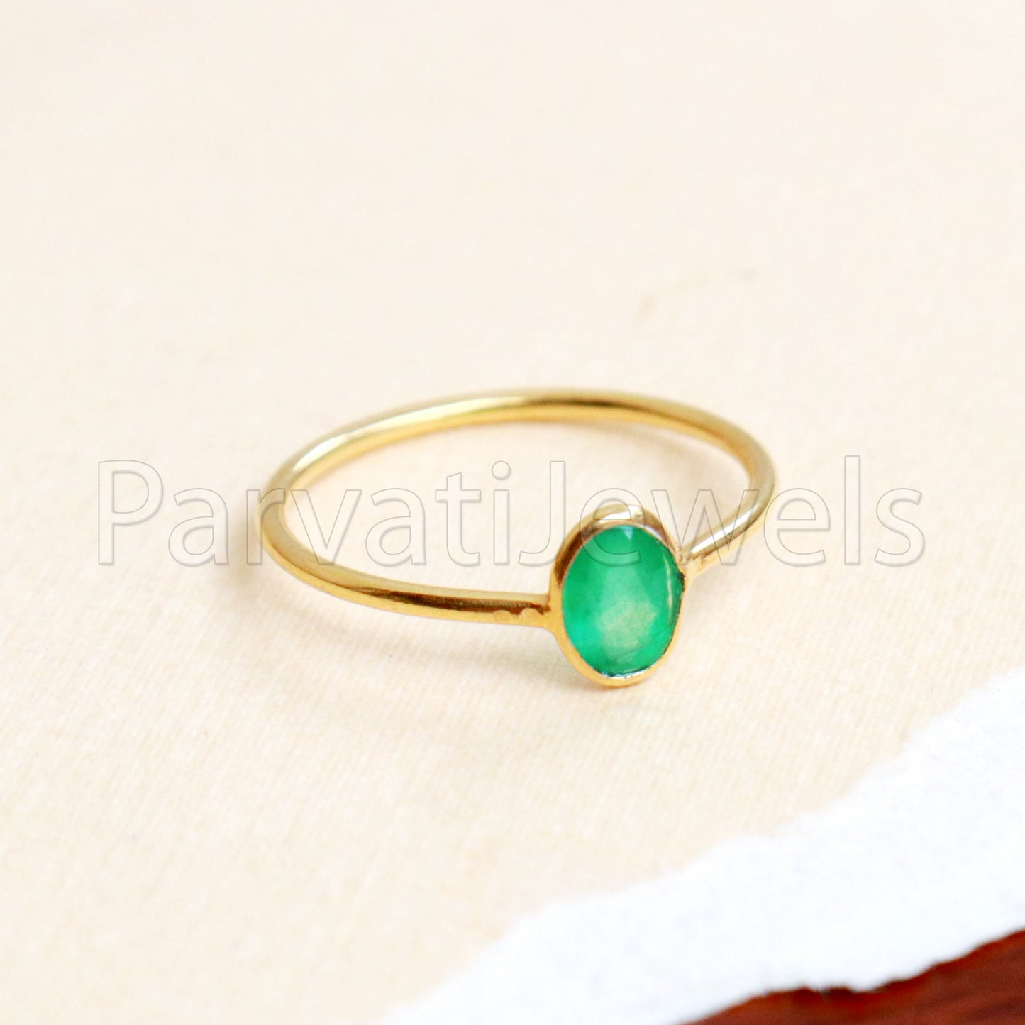Natural Emerald Ring, Emerald Gold Ring, 18k Solid Gold Ring, Handmade Gold Ring, Emerald Engagement Ring, Wedding Ring, Gift for Her