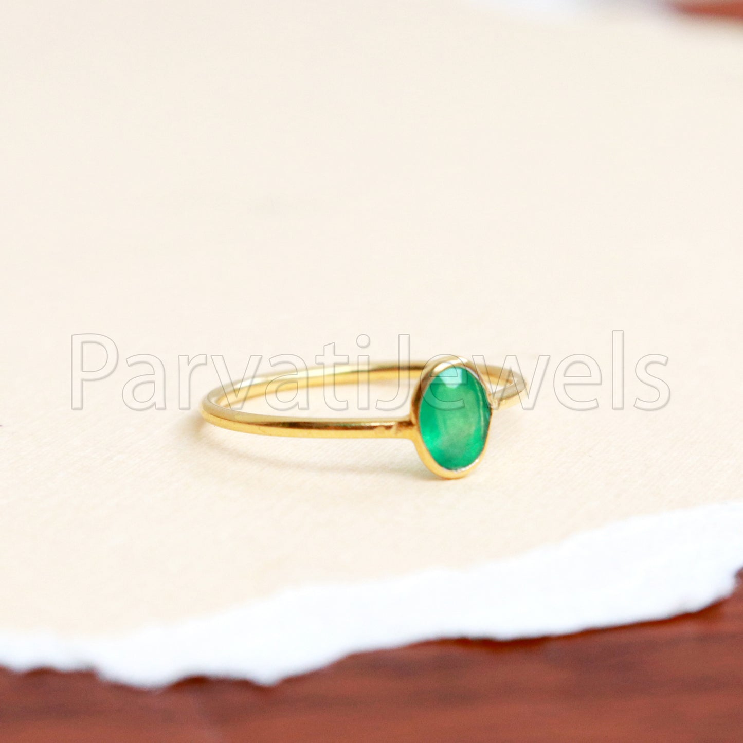 Natural Emerald Ring, Emerald Gold Ring, 18k Solid Gold Ring, Handmade Gold Ring, Emerald Engagement Ring, Wedding Ring, Gift for Her