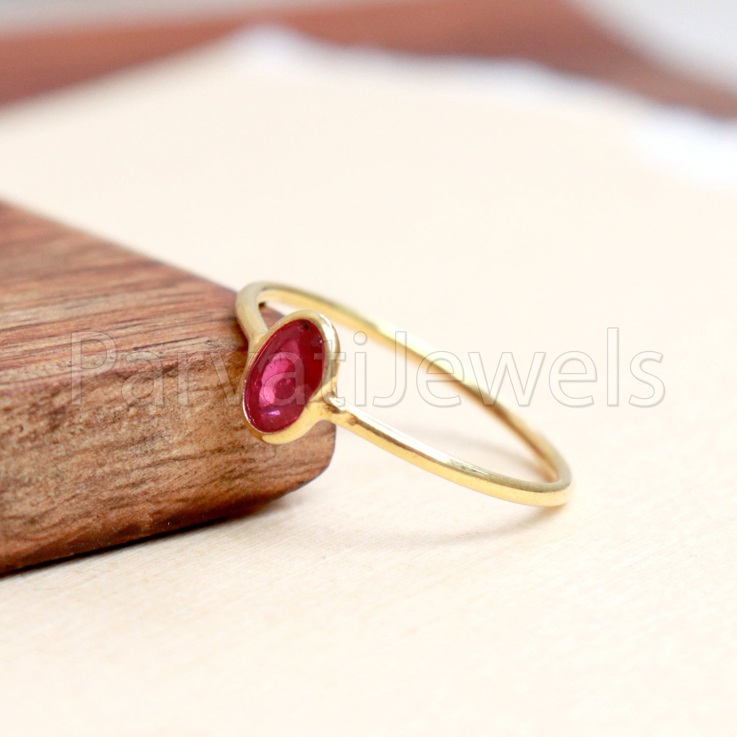 Natural Ruby Ring, Ruby Gold Ring, 18k Solid Gold Ruby Ring, Handmade Gold Ring, Ruby Engagement Ring, Wedding Ruby Ring, Gift for Her