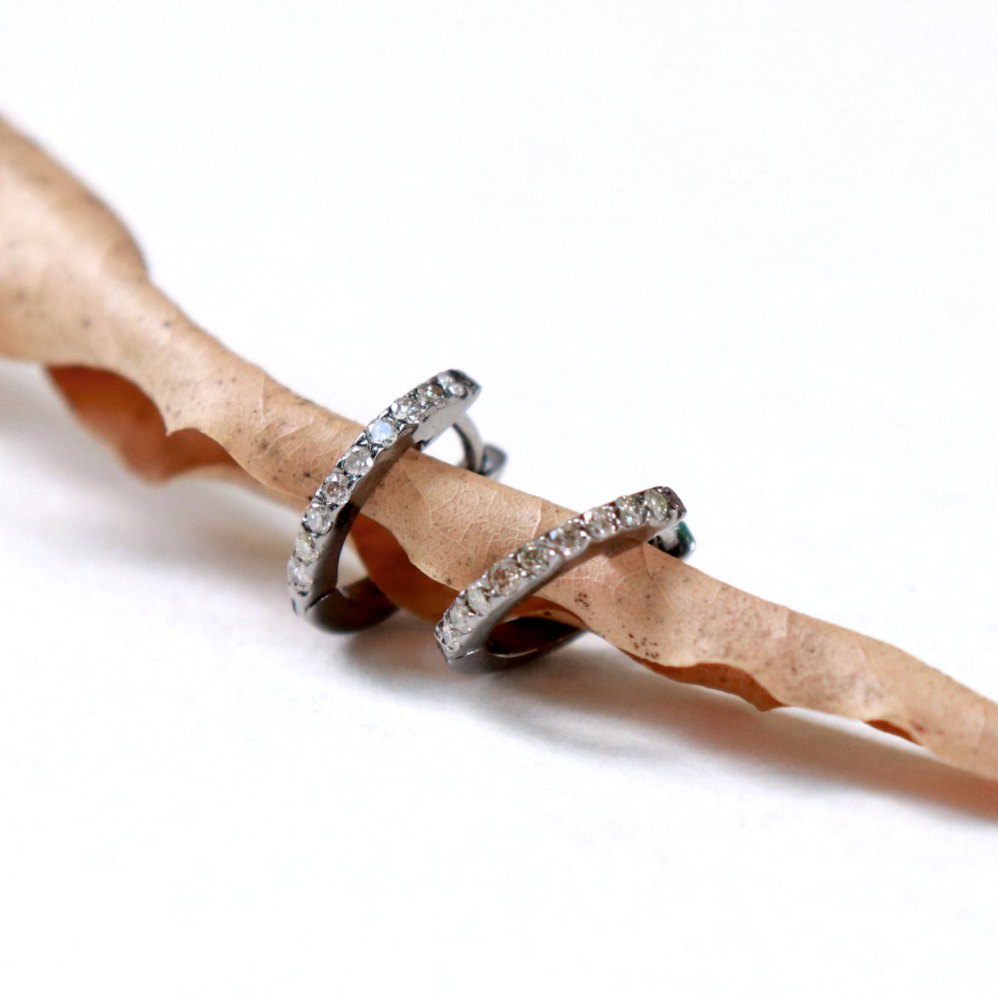 Diamond Hoop Earring, 18k Gold Diamond Huggie Hoops, Diamond Hoops, Small Hoop Earrings, 10MM Diamond Hoop Earring, Diamond Huggies Earrings