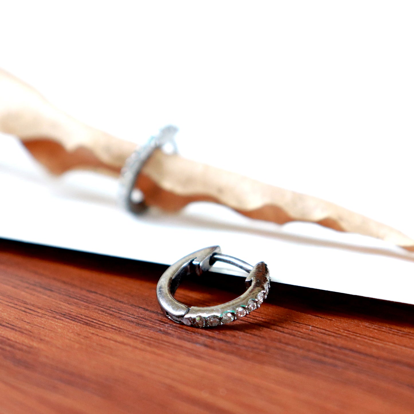 Diamond Hoop Earring, 18k Gold Diamond Huggie Hoops, Diamond Hoops, Small Hoop Earrings, 10MM Diamond Hoop Earring, Diamond Huggies Earrings
