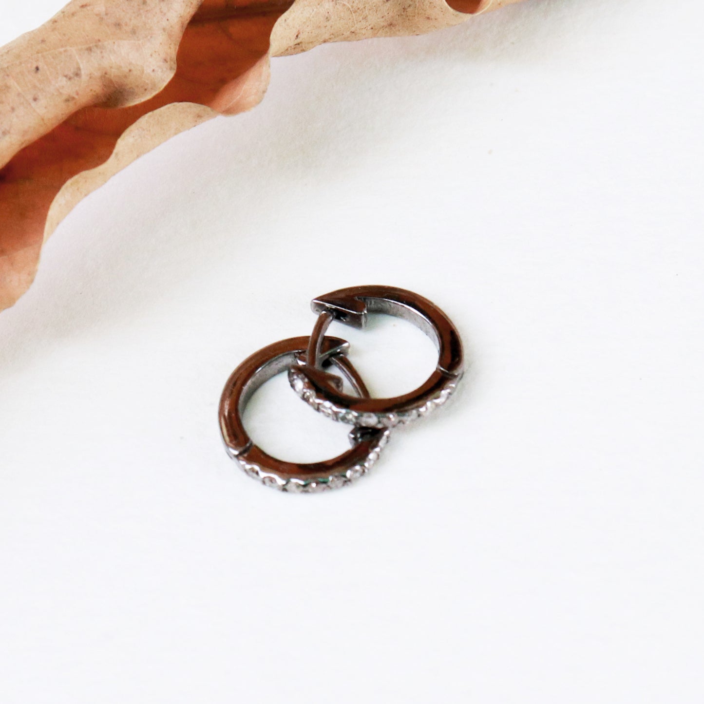 Diamond Hoop Earring, 18k Gold Diamond Huggie Hoops, Diamond Hoops, Small Hoop Earrings, 10MM Diamond Hoop Earring, Diamond Huggies Earrings