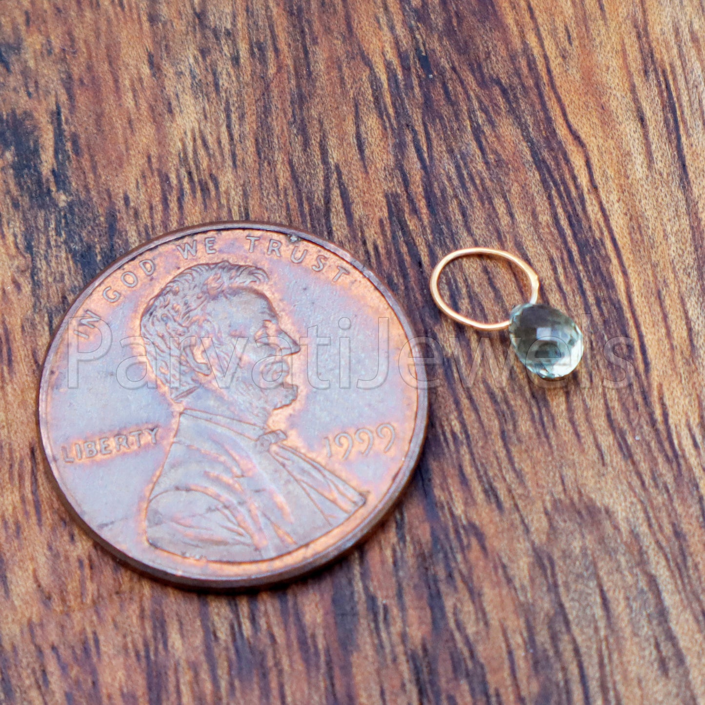 Green Sapphire Charm, 18k Solid Gold Charm, Teardrop Green Sapphire Charm, Gold Charm, Charm Pendant, Charm Necklace, Handmade Gold Charm