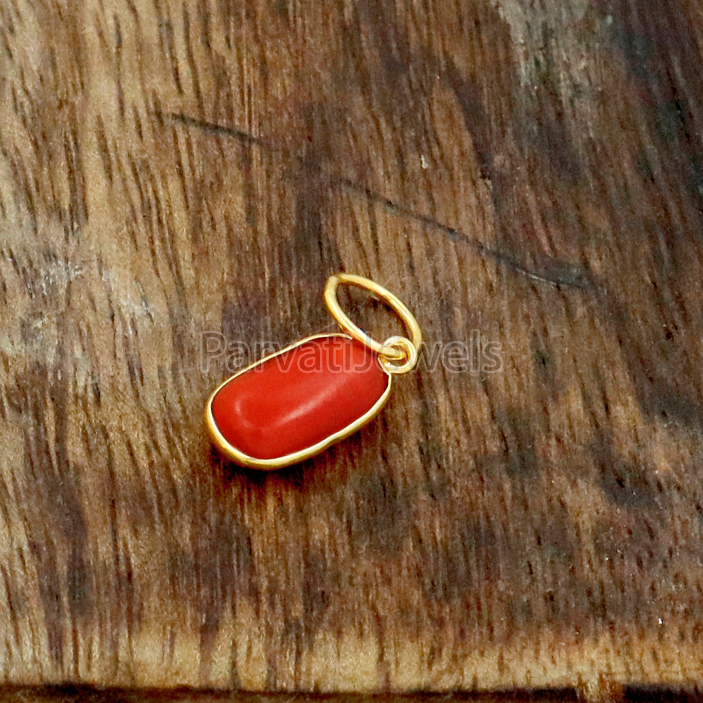 Red Coral Charm, 18k Solid Gold Charm, Natural Coral Charm, Coral Charms, Handmade Gold Charm, Coral Solid Gold Charm, Charm Pendant, Gold Charms Pendant