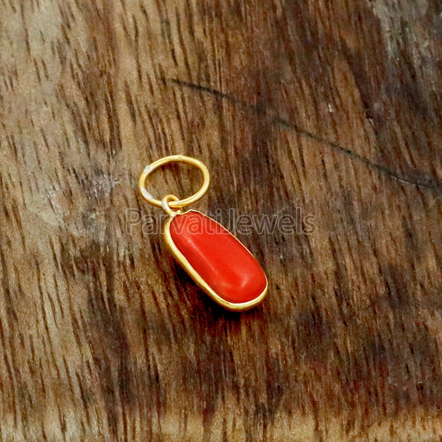 Red Coral Charm, 18k Solid Gold Charm, Natural Coral Charm, Coral Charms, Handmade Gold Charm, Coral Solid Gold Charm, Charm Pendant, Gold Charms Pendant