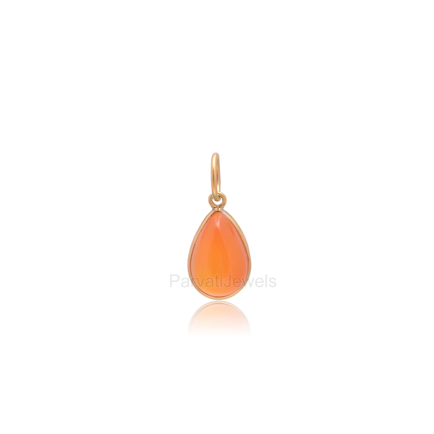 Natural Carnelian Charm, Solid 18k Gold Charm, Handmade Charm Pendant, Carnelian Charm, Solid Gold Charm, Charm Pendant,Partywear Gold Charm