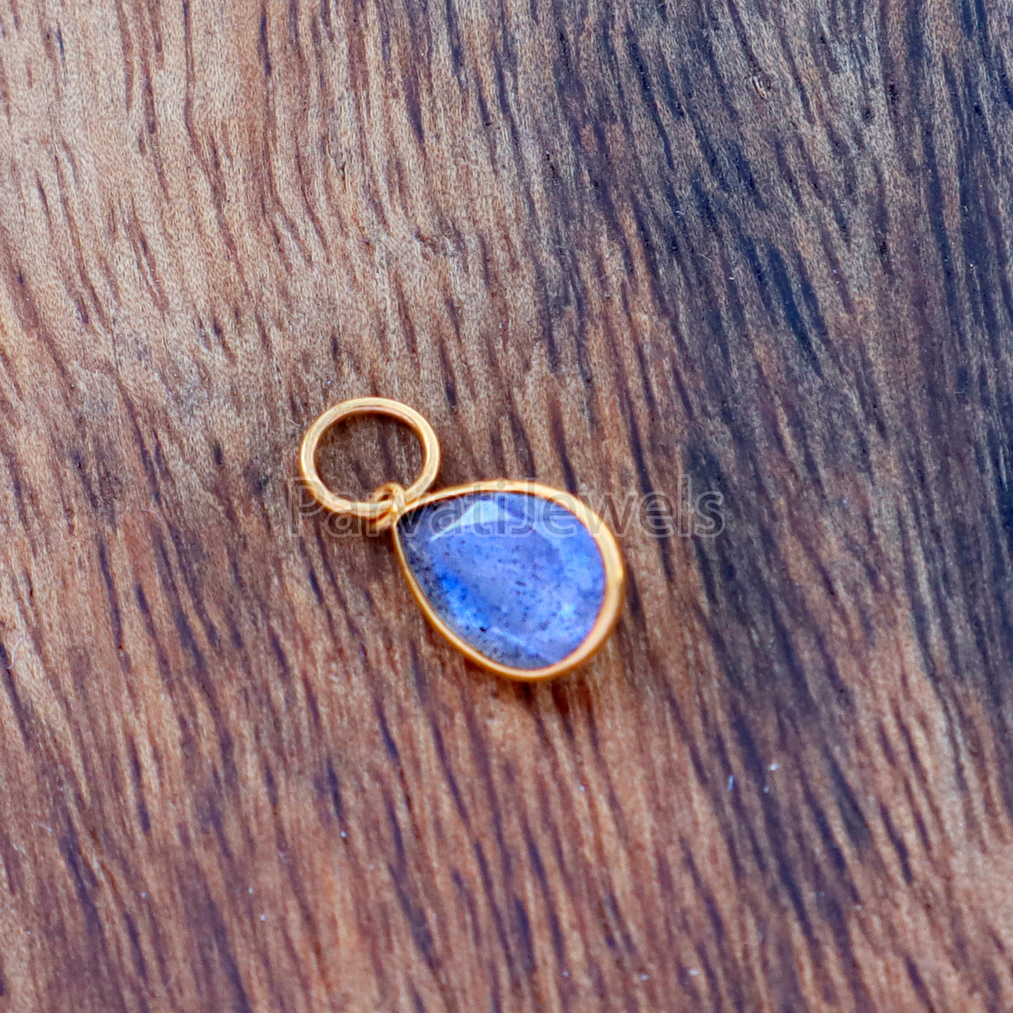 Faceted Labradorite Charm, Labradorite 18k Solid Gold Charm, Labradorite Charms, Gold Charm, Charm Pendant, Charm Necklace, Handmade Charm