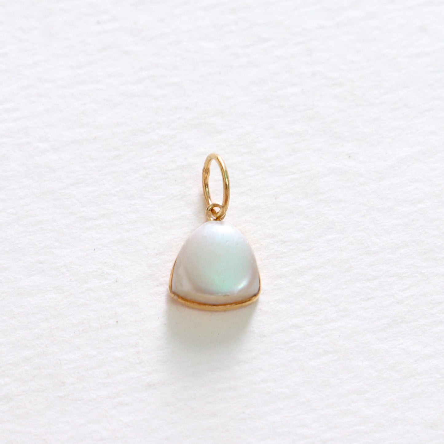 Natural Sea Pearl Charm, 18k Solid Gold Charm, Sea Pearl Gold Charm, Charm, Pearl Charm Necklace, Pearl Charm Pendant, Handmade Gold Charm