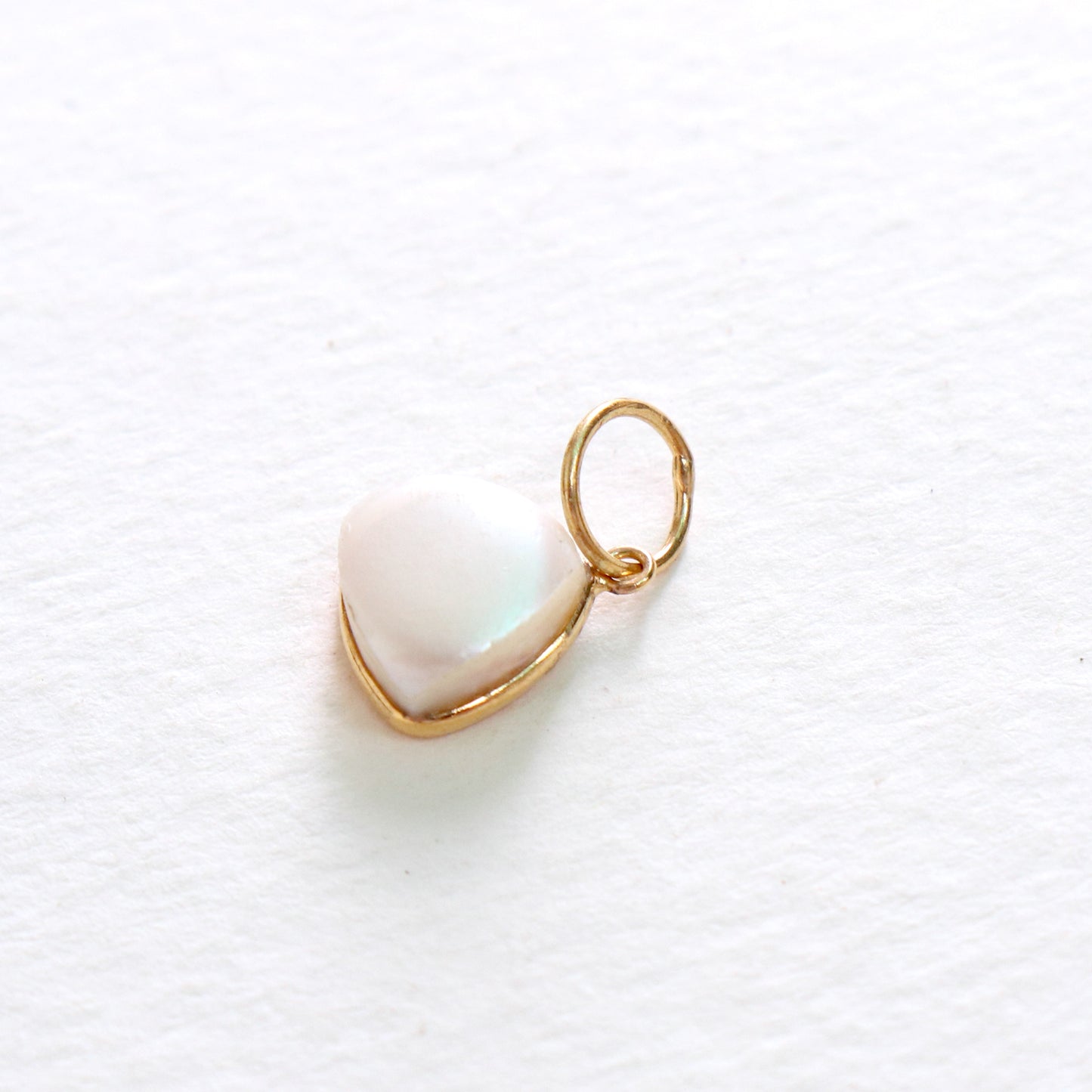 Natural Sea Pearl Charm, 18k Solid Gold Charm, Sea Pearl Gold Charm, Charm, Pearl Charm Necklace, Pearl Charm Pendant, Handmade Gold Charm