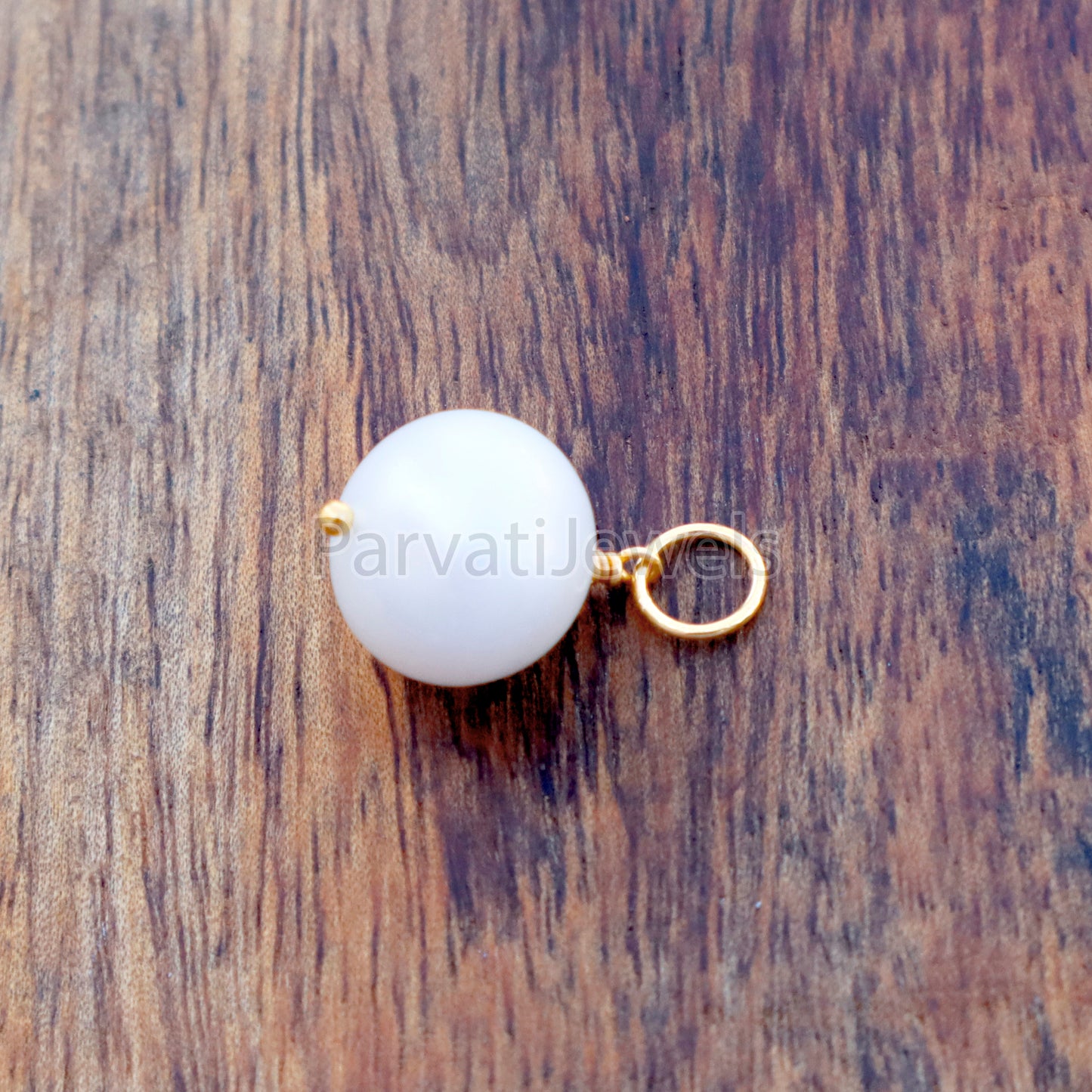 Natural Sea Pearl Charm, 18k Solid Gold Charm, Sea Pearl Gold Charm, Charm, Pearl Charm Necklace, Pearl Charm Pendant, Handmade Gold Charm