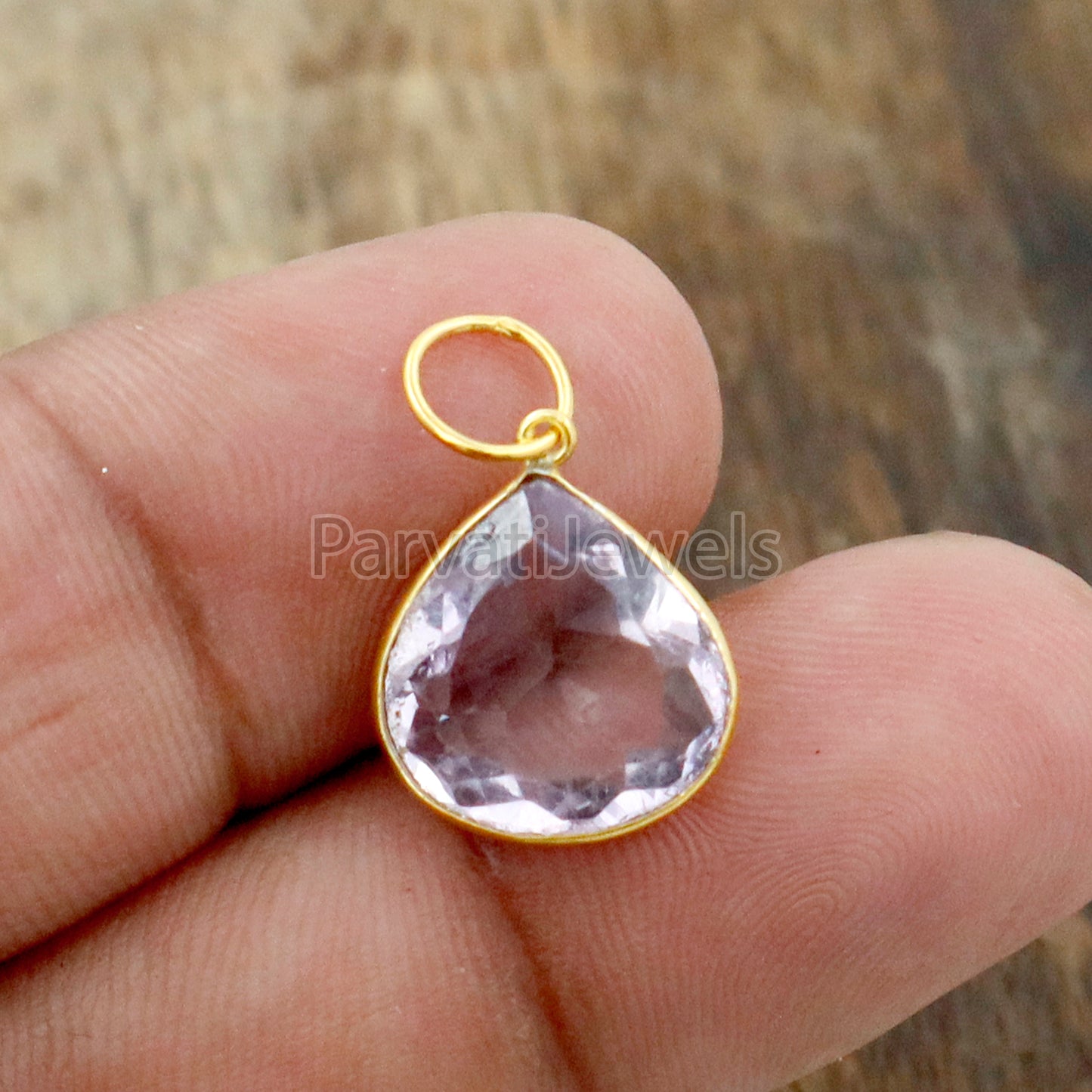 Amethyst Charm, 18k Solid Gold Charm, Natural Amethyst Charm, Gold Charm, Charm Pendant, Charm Necklace, Handmade Gold Charm, Gfit for Her