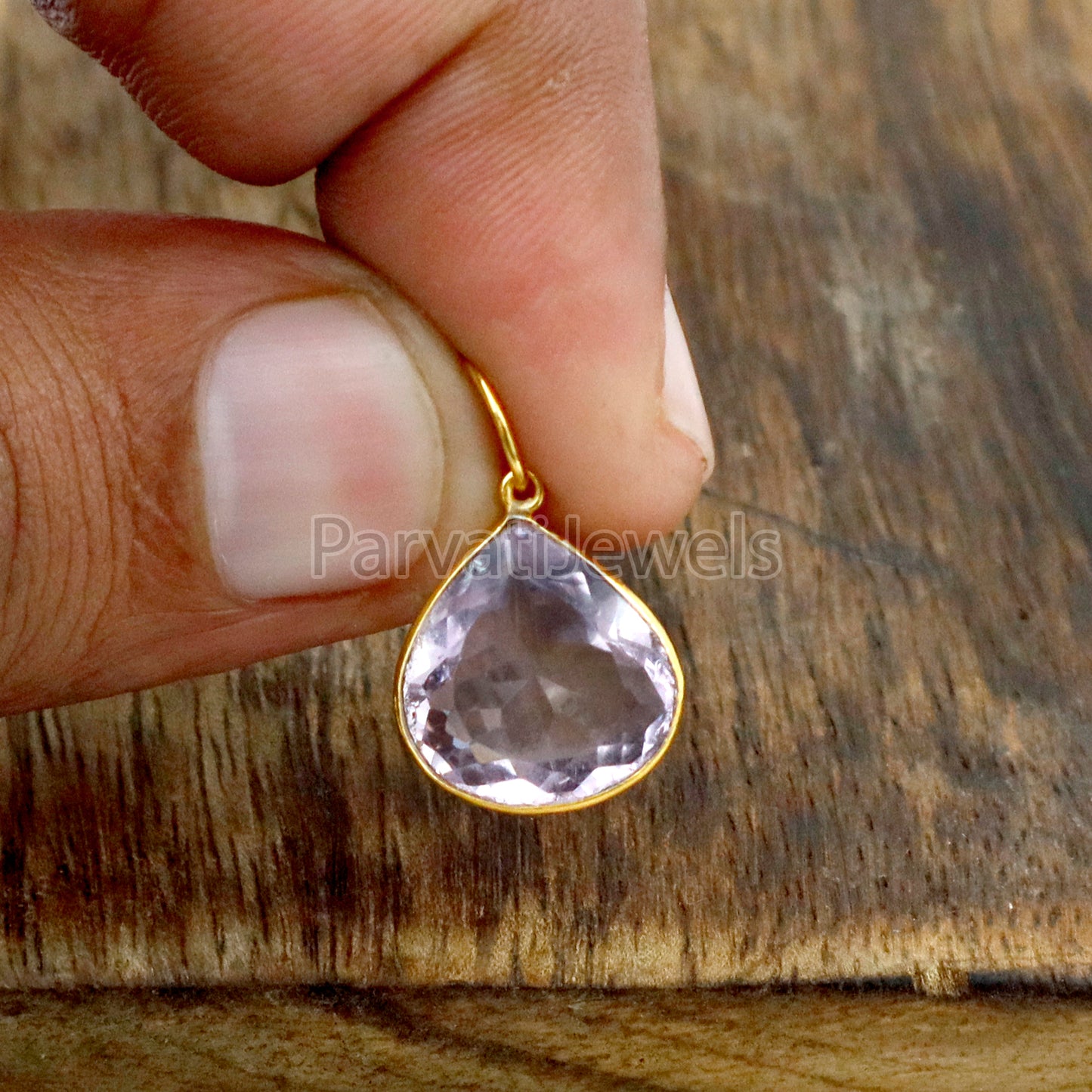 Amethyst Charm, 18k Solid Gold Charm, Natural Amethyst Charm, Gold Charm, Charm Pendant, Charm Necklace, Handmade Gold Charm, Gfit for Her