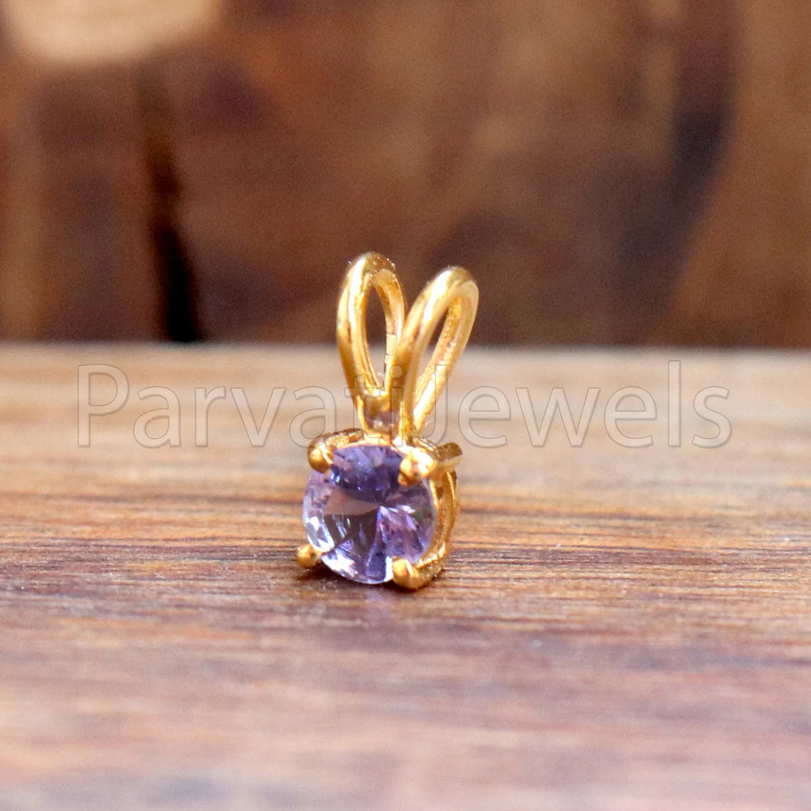 Natural Tanzanite Charm Pendant, Tanzanite Charms, Minimalist Charms Pendant, Claw Setting Charms Pendant, 14k Solid Gold Charms, Gold Charm
