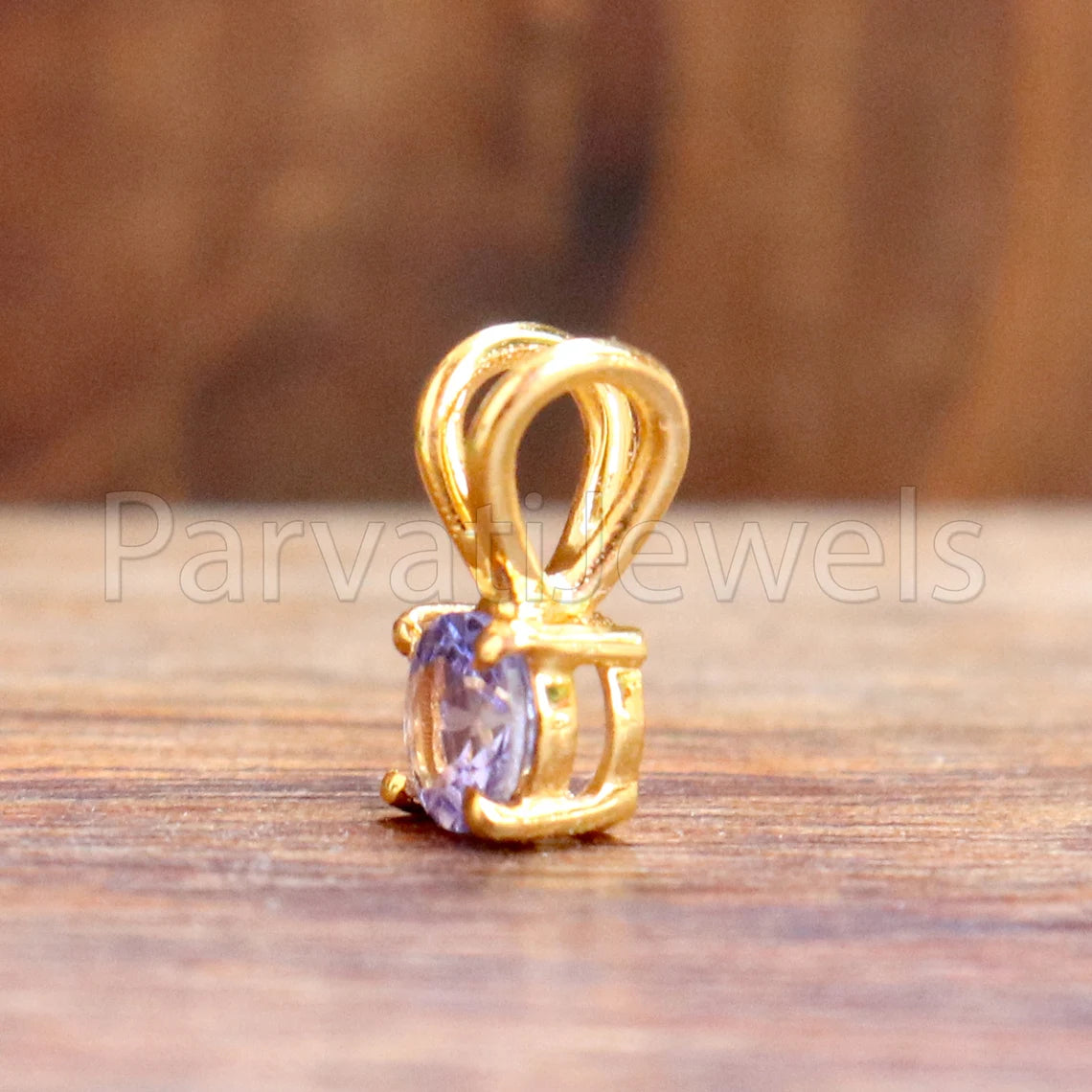 Natural Tanzanite Charm Pendant, Tanzanite Charms, Minimalist Charms Pendant, Claw Setting Charms Pendant, 14k Solid Gold Charms, Gold Charm