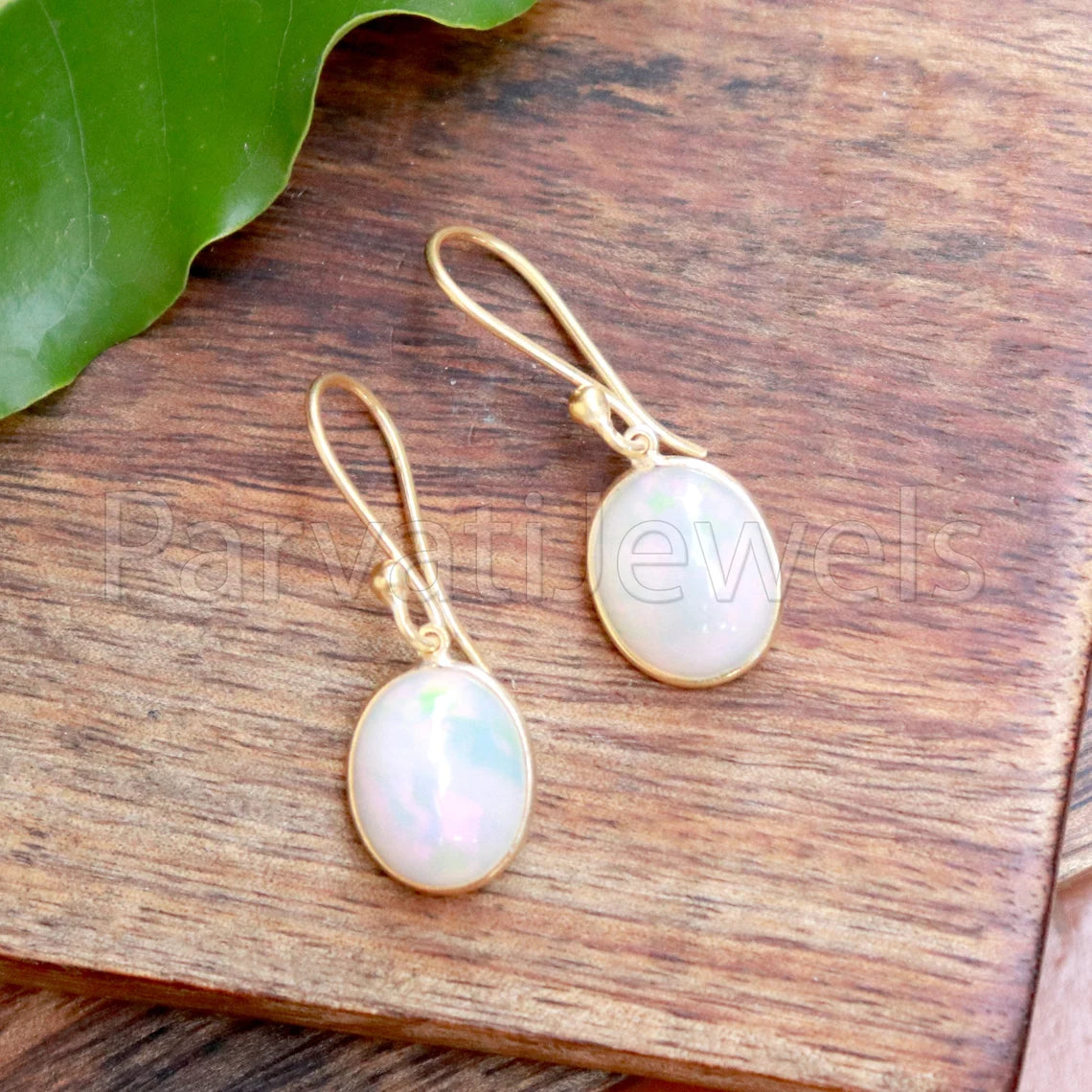 Ethiopian Opal dangle Earring, Dangle Earring, Natural Ethiopian Opal Earring, Minimalist Dangle Earring , SOLID18k gold earrings