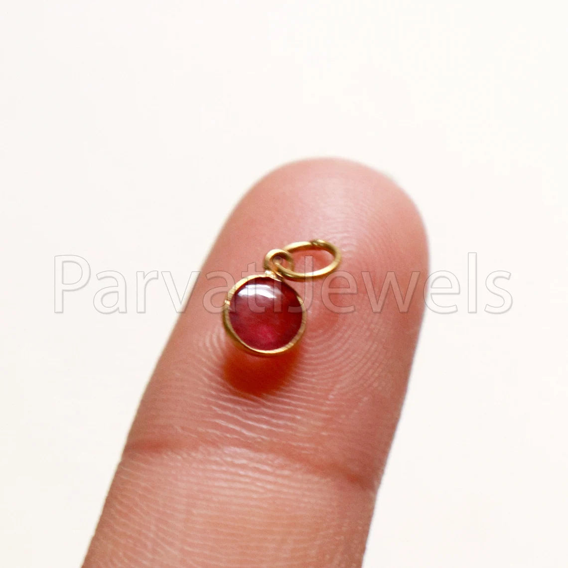 Chekker Cut Pink Tourmaline Charm, 18k Solid Gold Charm, Pink Tourmaline Charm, Gold Charm, Faceted Tourmaline Charm , Handmade Gold Charm