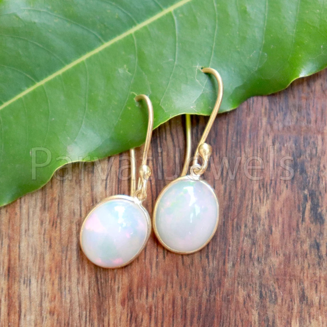 Ethiopian Opal dangle Earring, Dangle Earring, Natural Ethiopian Opal Earring, Minimalist Dangle Earring , SOLID18k gold earrings