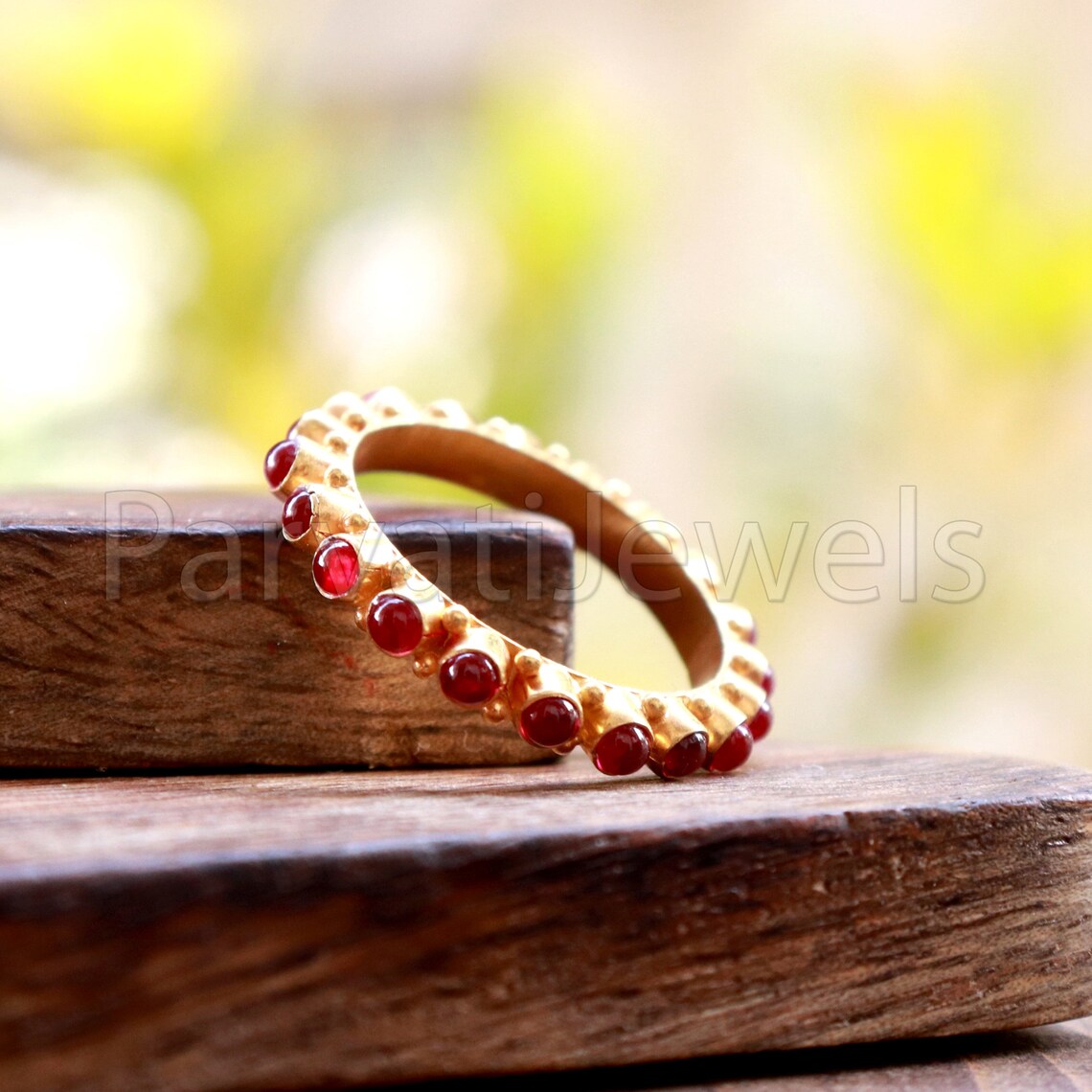 Ruby Eternity Band Ring, 18k Solid Gold Ring, Handmade Eternity Gold Ring, Ruby Stone Engagement Ring, Birthstone Band, Wedding Band Ring