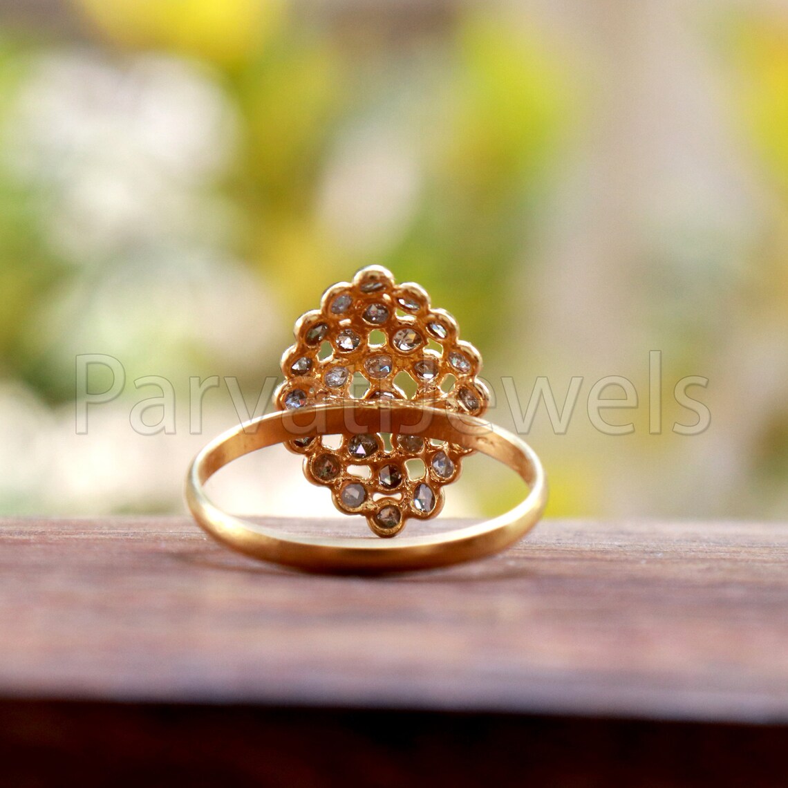 Diamond Ring, Diamond Gold Ring, 18k Solid Gold Diamond Ring, Handmade Gold Ring, Diamond Engagement Ring, Wedding Diamond Ring