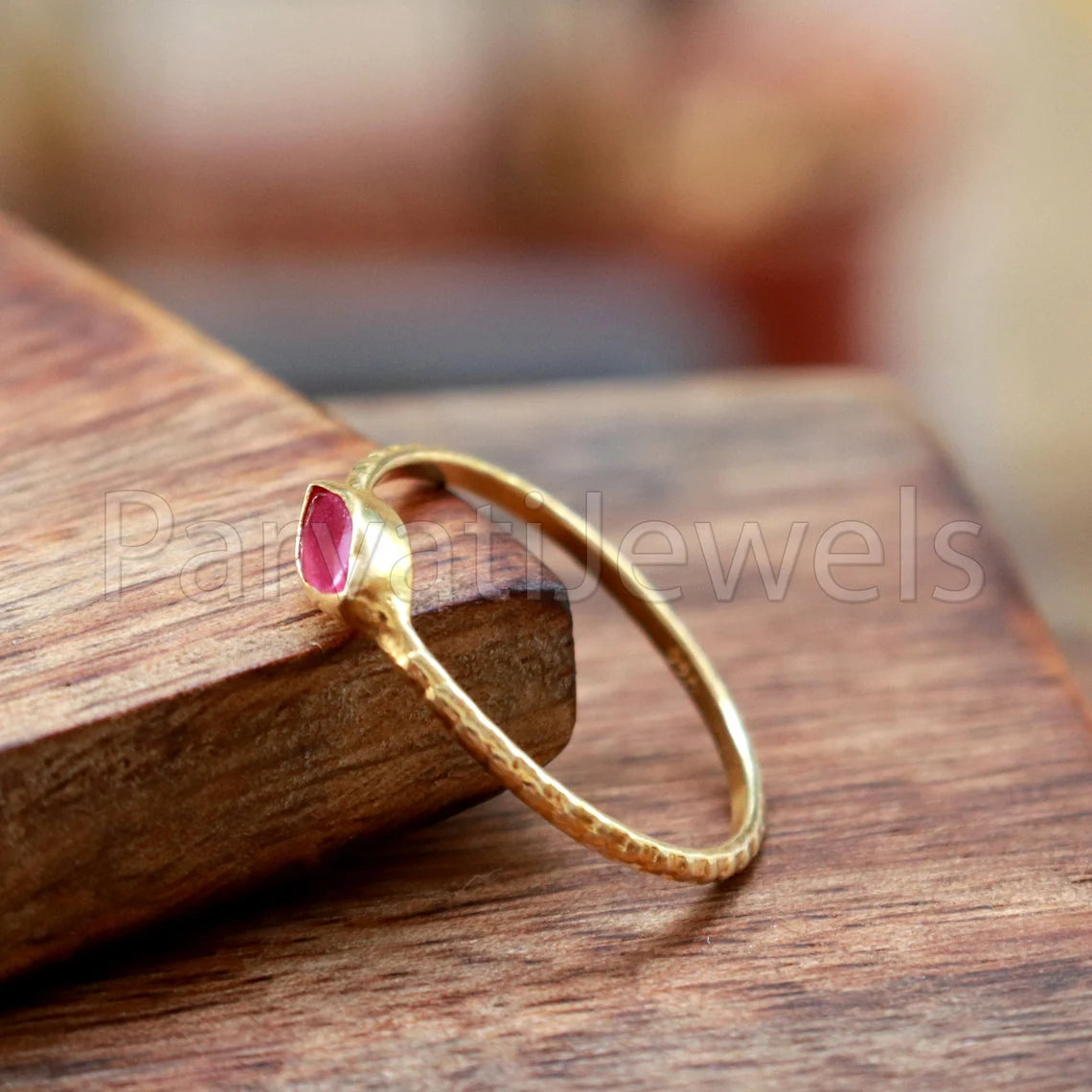 Natural Ruby Ring, Ruby Gold Ring, 18k Solid Gold Ruby Ring, Handmade Gold Ring, Ruby Engagement Ring, Wedding Ruby Ring, Gift for Her