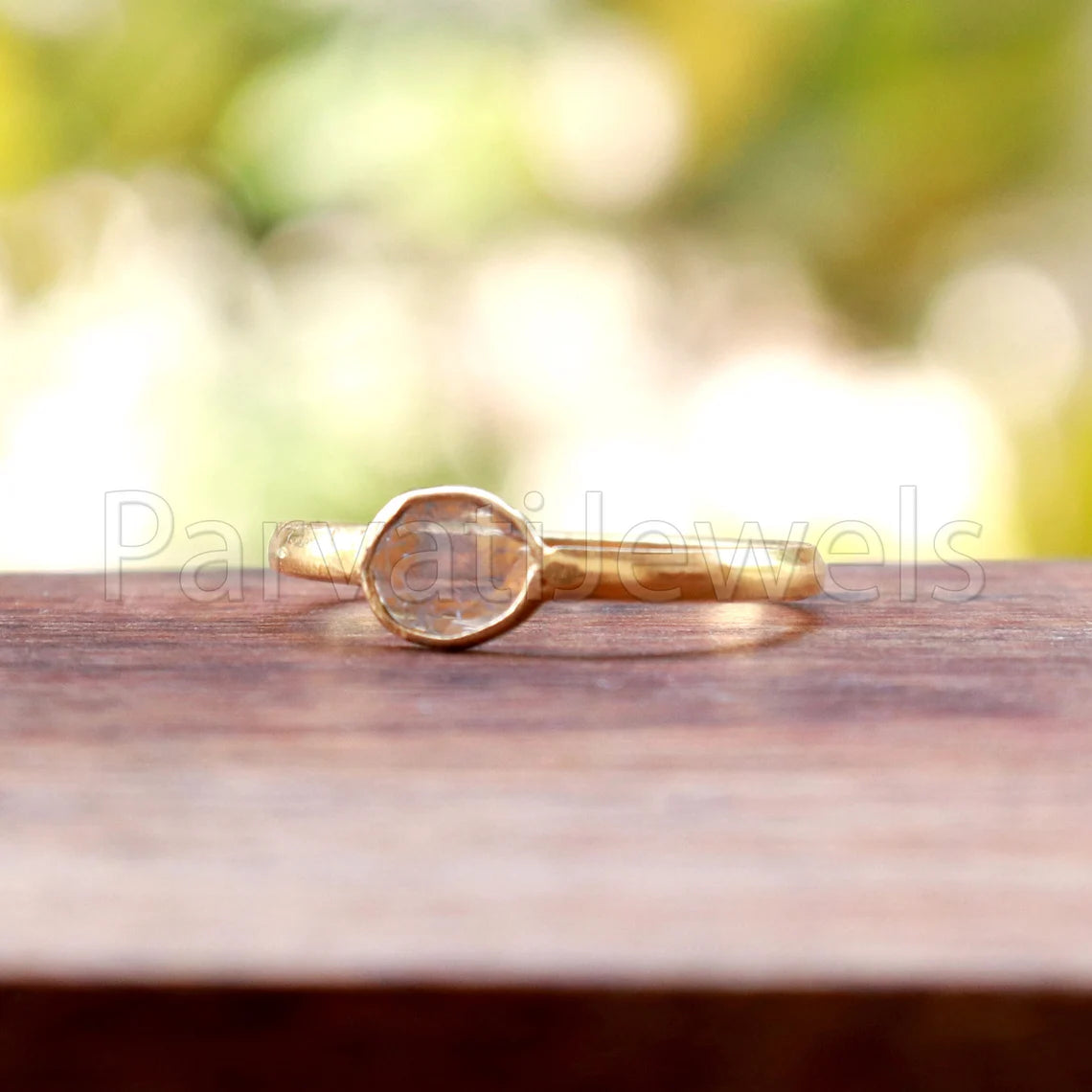 Diamond Ring, Diamond Gold Ring, 18k Solid Gold Diamond Ring, Handmade Gold Ring, Diamond Engagement Ring, Wedding Diamond Polki Ring