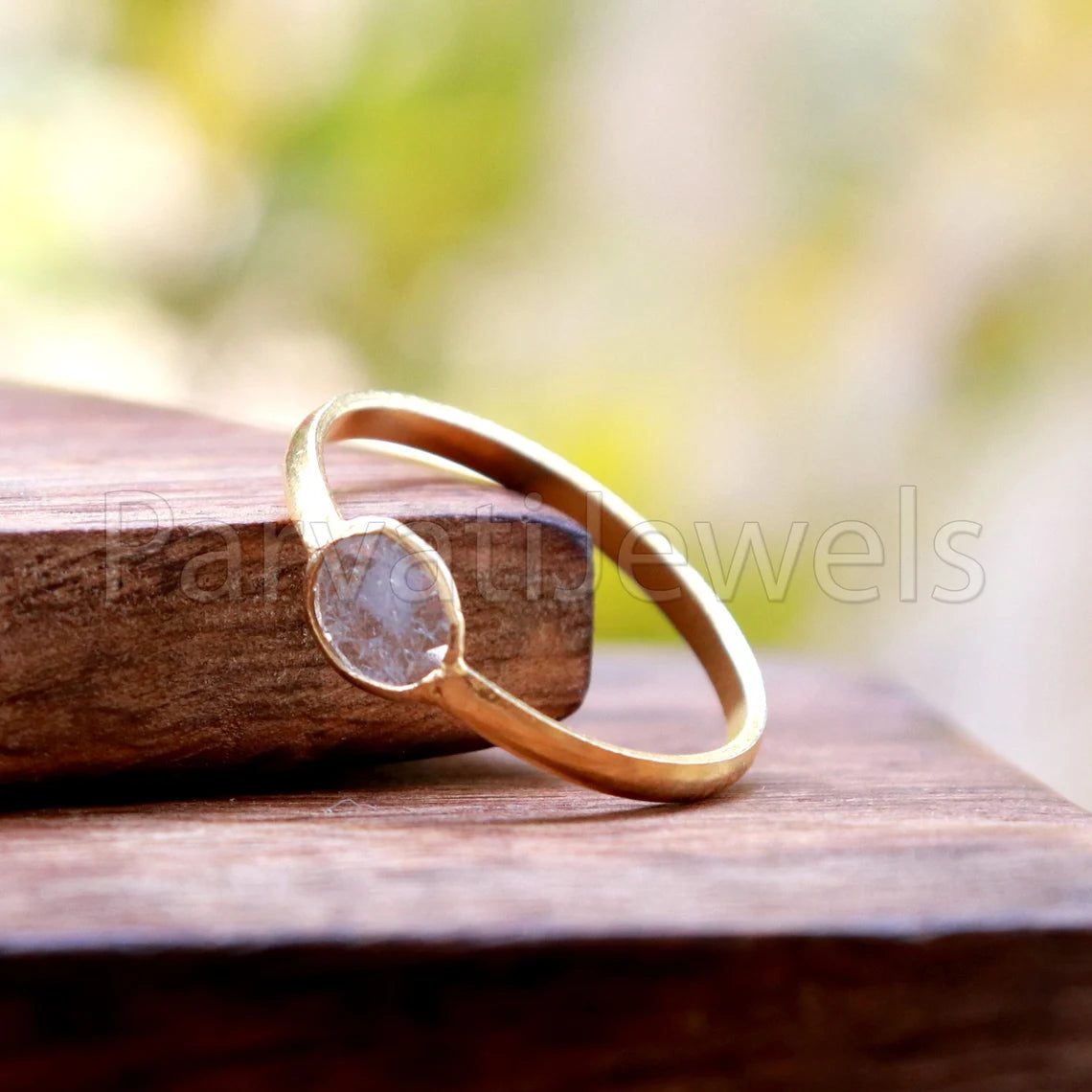 Diamond Ring, Diamond Gold Ring, 18k Solid Gold Diamond Ring, Handmade Gold Ring, Diamond Engagement Ring, Wedding Diamond Polki Ring